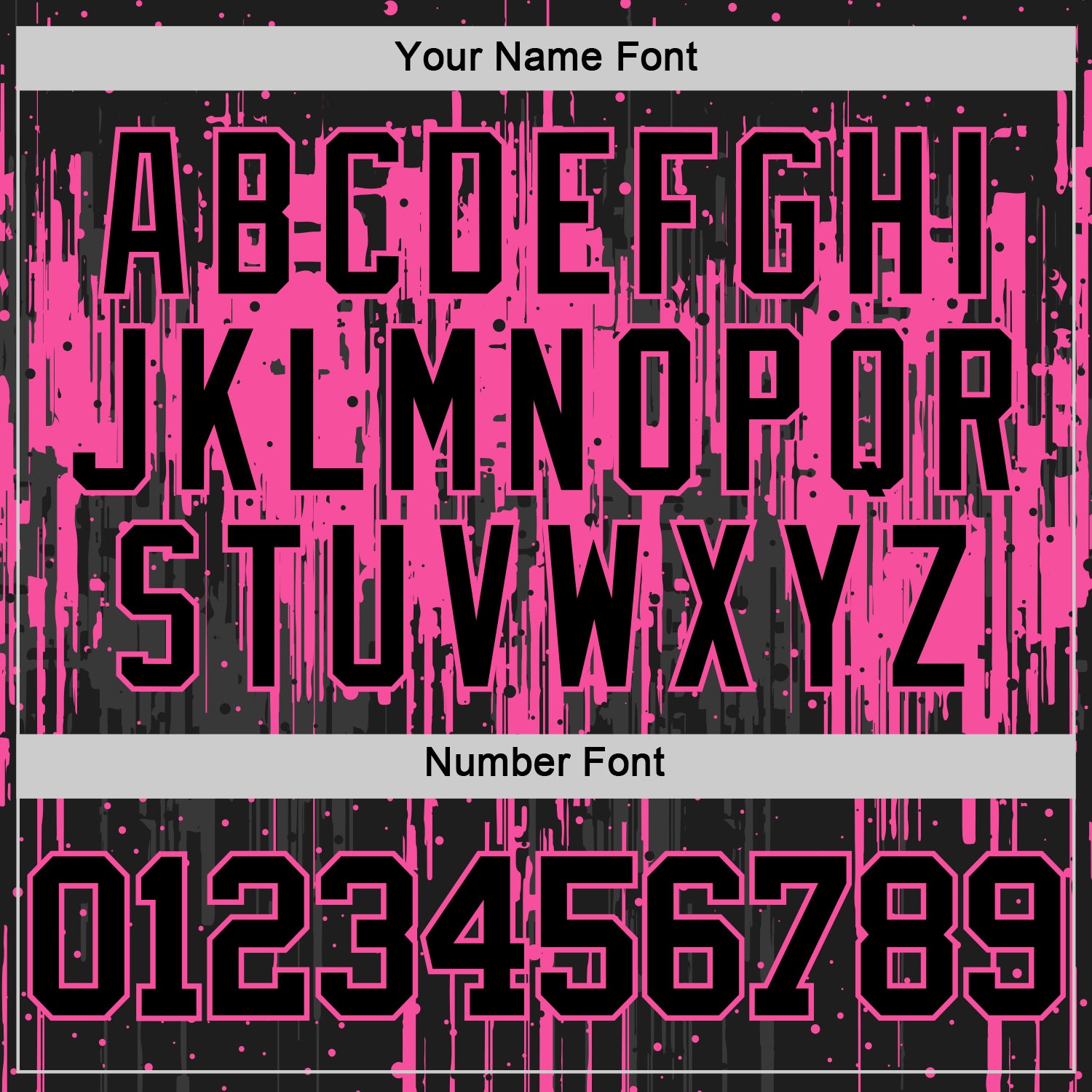 Custom Black Pink Dripping Splatter Art Round Neck Sublimation Basketball Set Jersey view 5