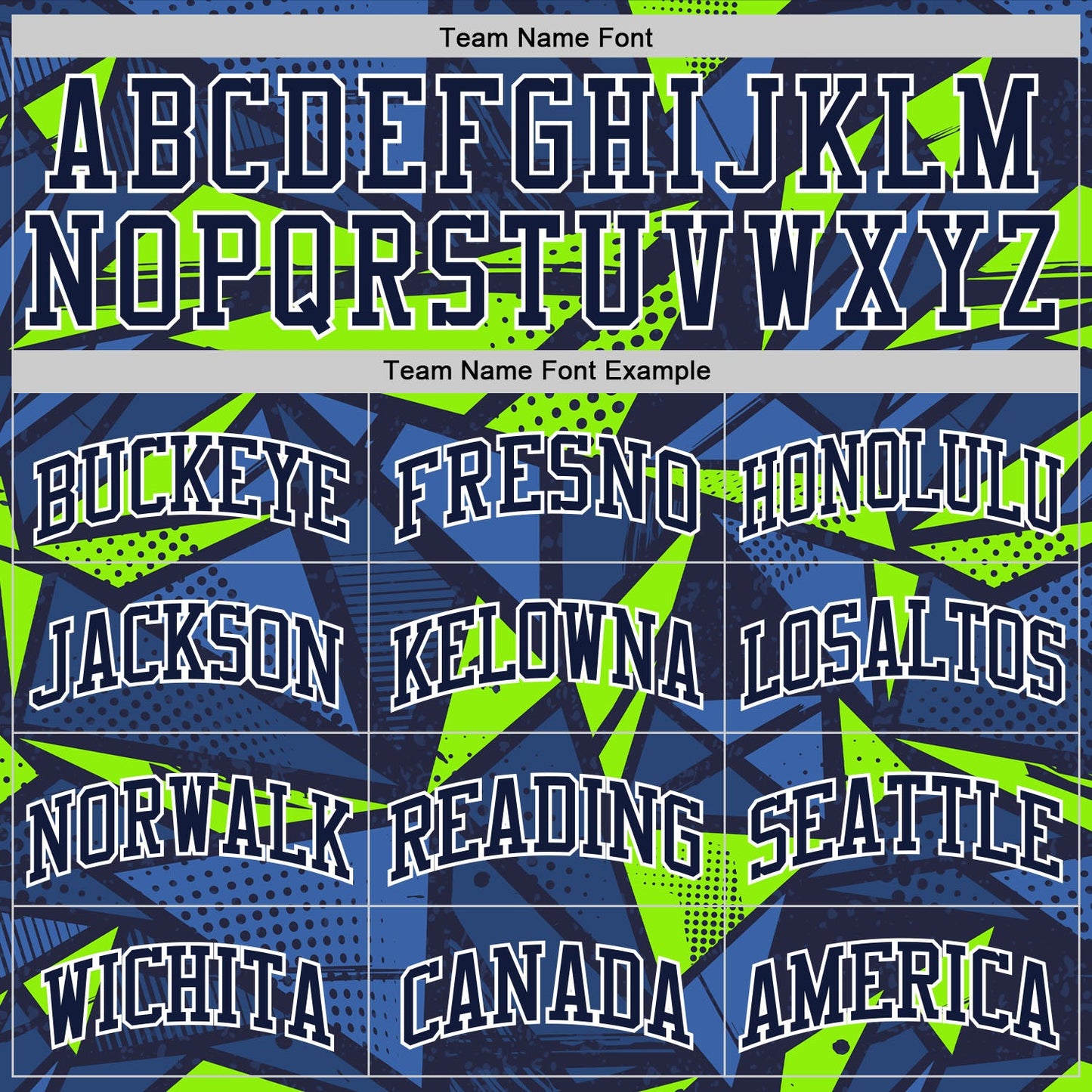 Custom Navy Neon Green-White Geometric Shape Round Neck Sublimation Basketball Set Jersey view 4
