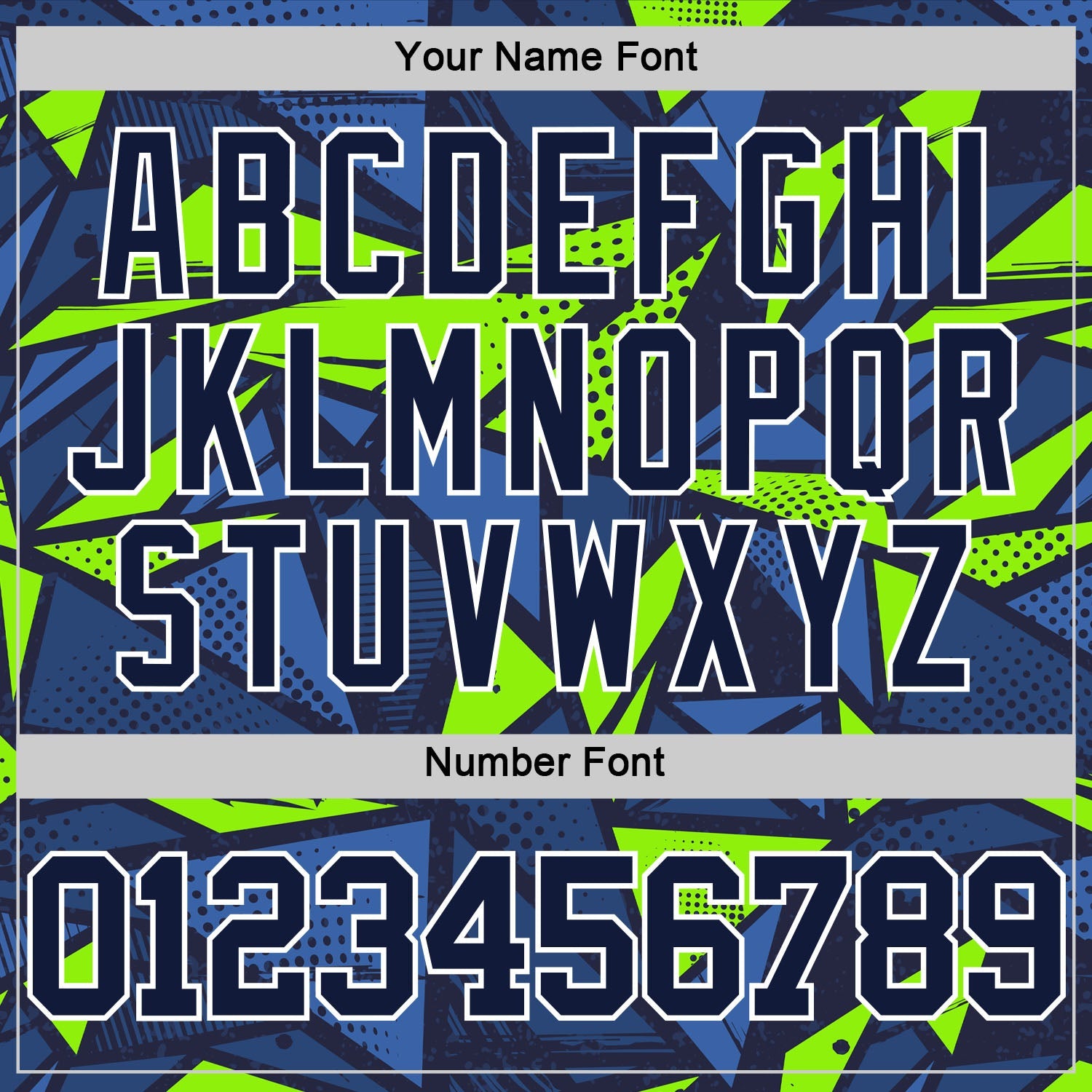 Custom Navy Neon Green-White Geometric Shape Round Neck Sublimation Basketball Set Jersey view 5