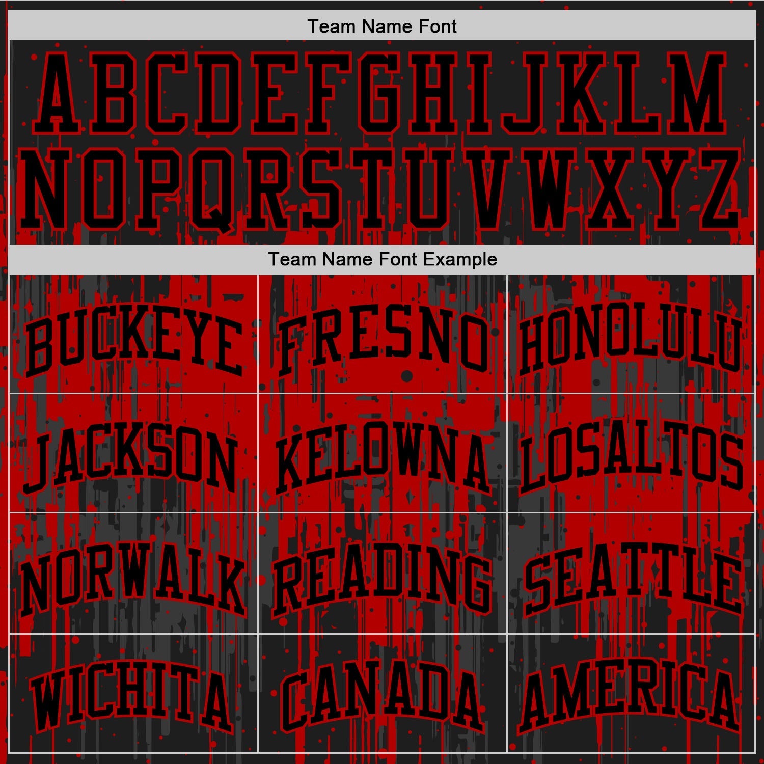 Custom Black Red Dripping Splatter Art Round Neck Sublimation Basketball Set Jersey view 4
