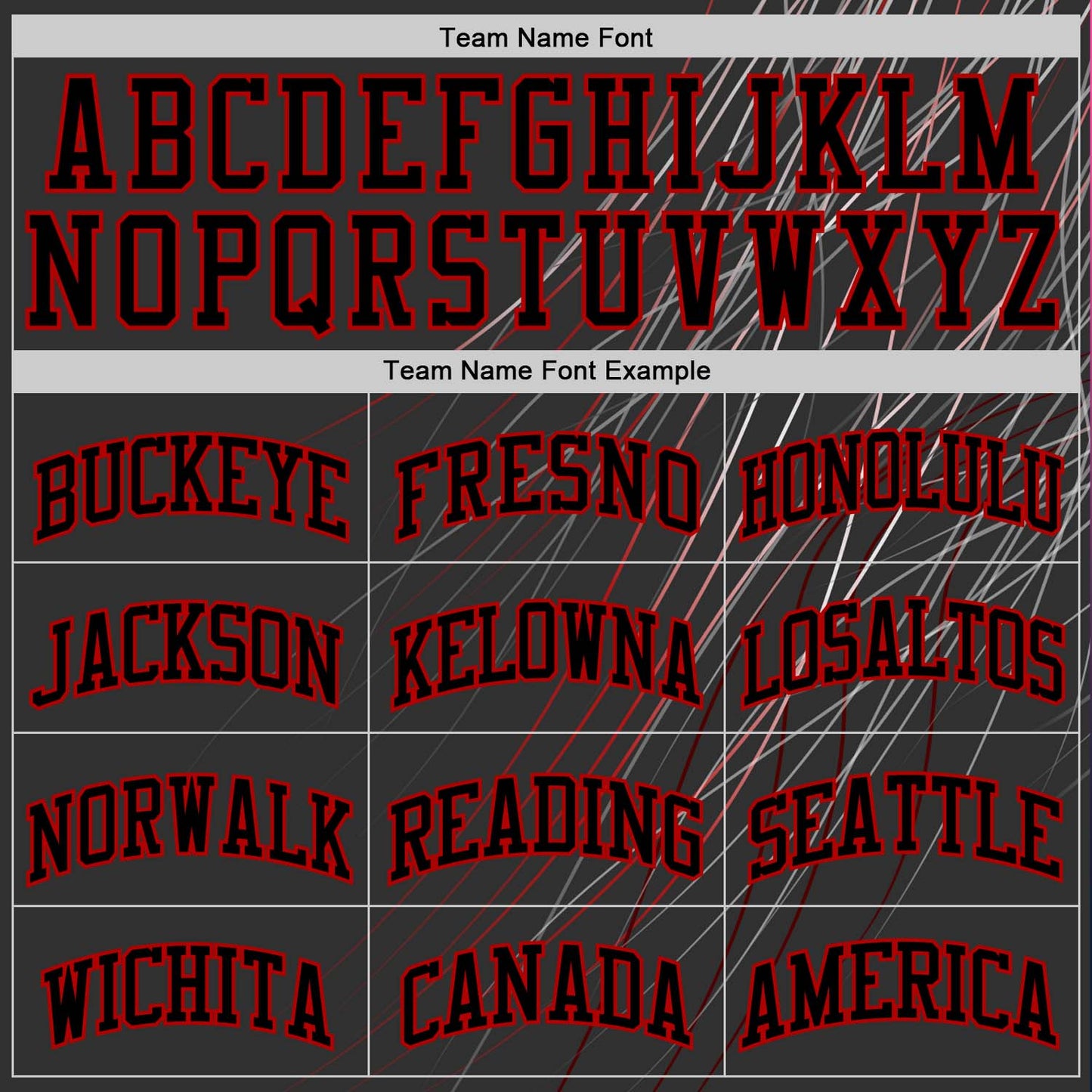 Custom Black Red Line Round Neck Sublimation Basketball Set Jersey view 4