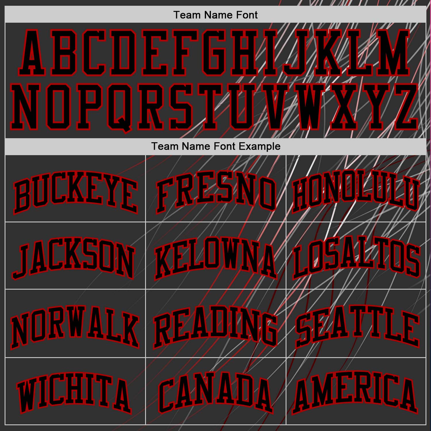 Custom Black Red Line Round Neck Sublimation Basketball Set Jersey view 4