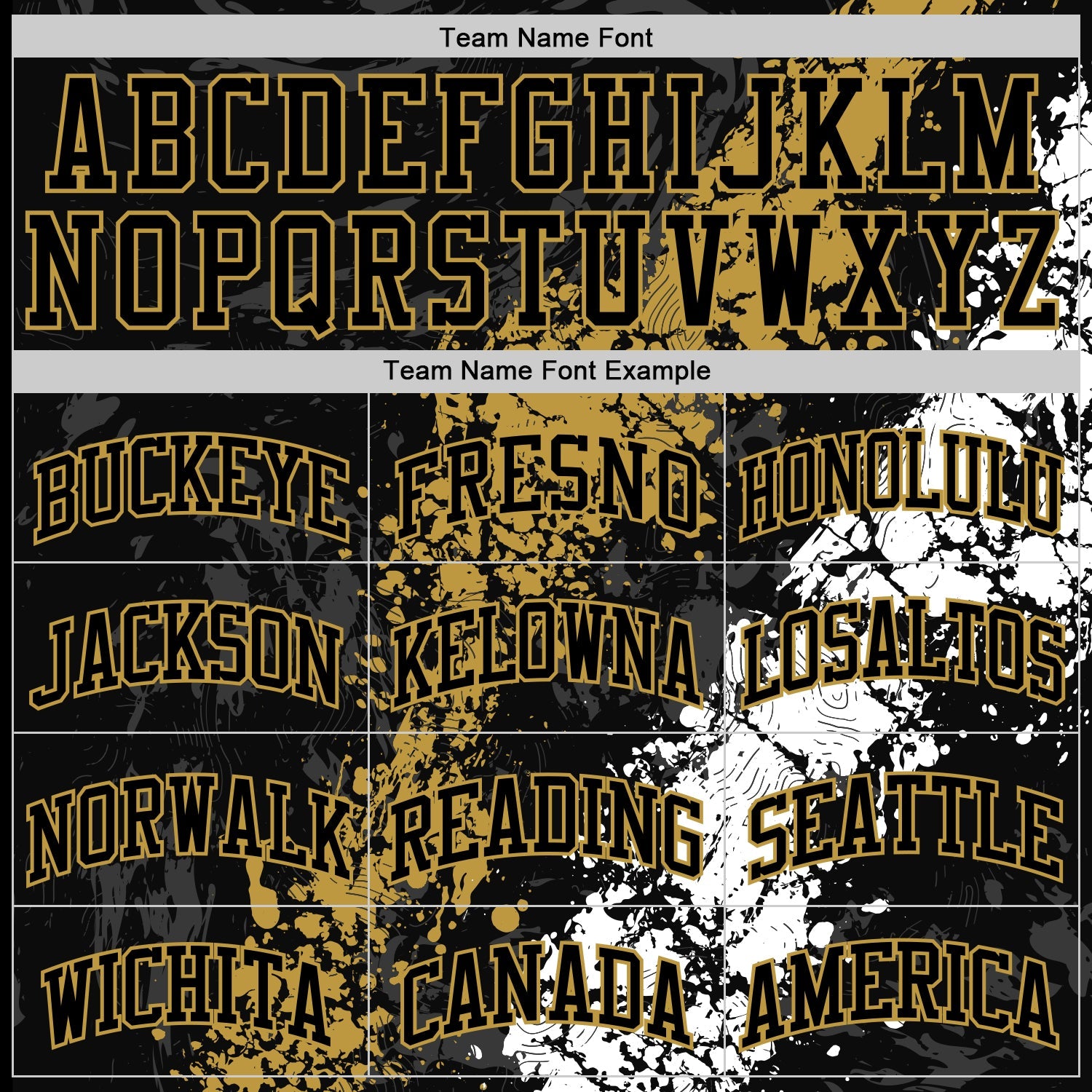 Custom Black Old Gold-White Splash Round Neck Sublimation Basketball Set Jersey view 4