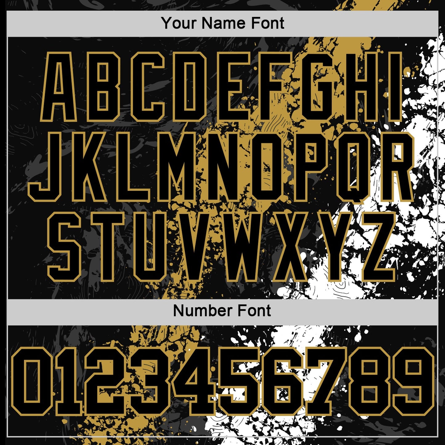 Custom Black Old Gold-White Splash Round Neck Sublimation Basketball Set Jersey view 5