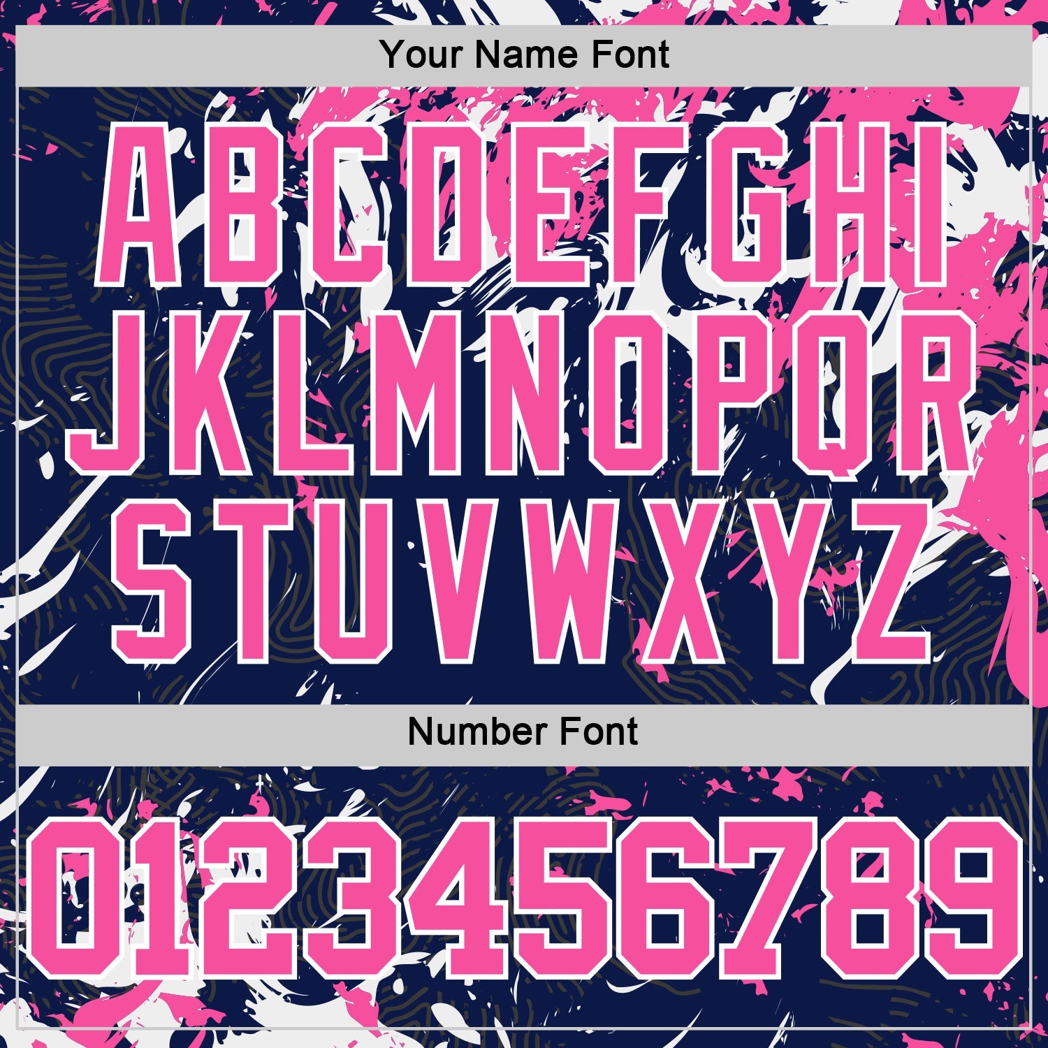 Custom Navy Pink-White Fluid Art Round Neck Sublimation Basketball Set Jersey view 5