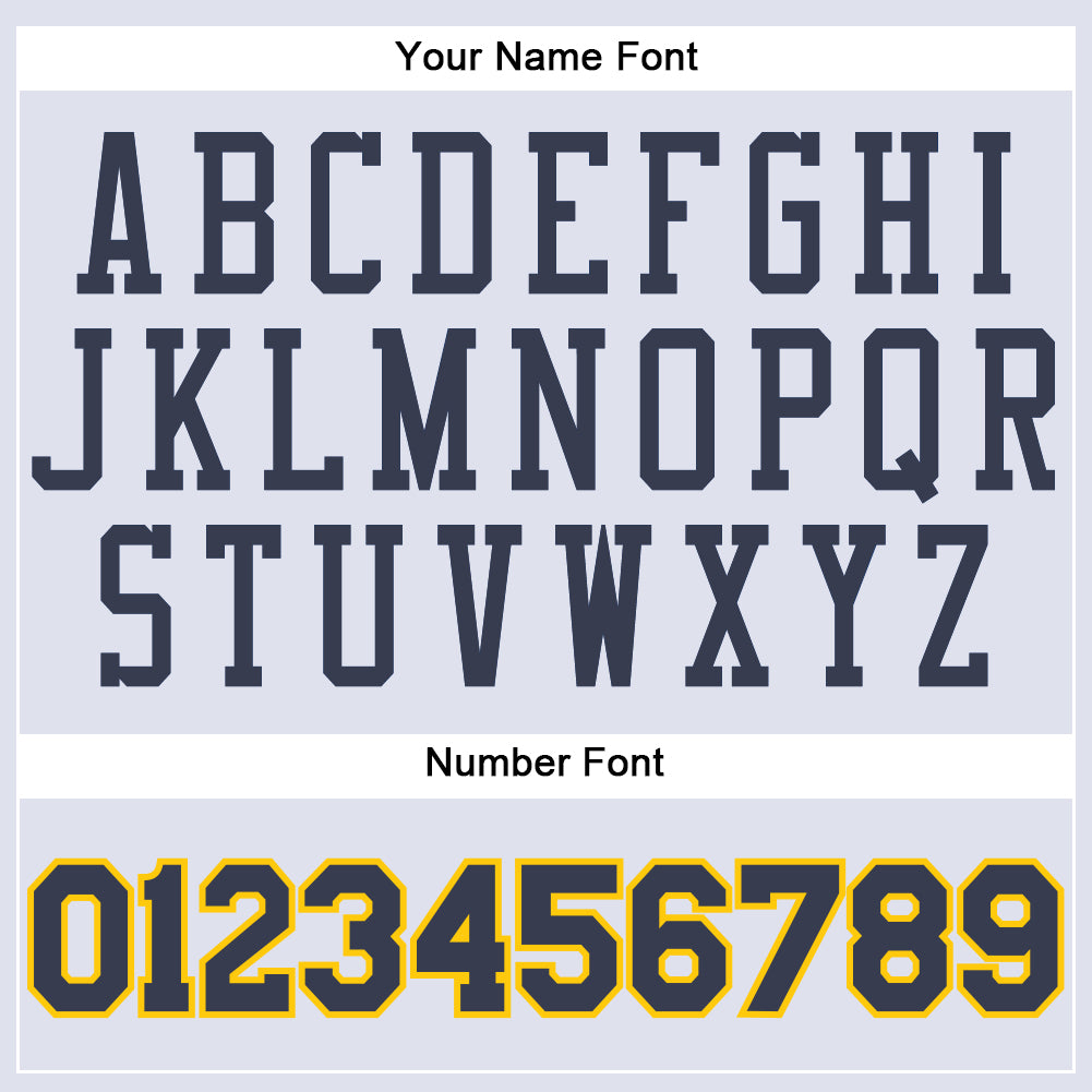 Custom White Navy-Gold Round Neck Basketball Uniform Jersey view 6