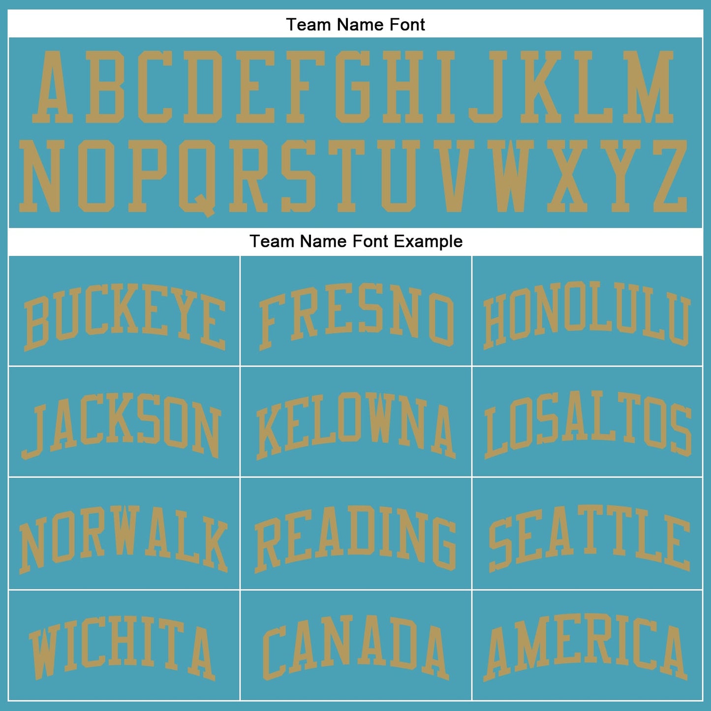 Custom Teal Old Gold Round Neck Basketball Uniform Jersey view 5