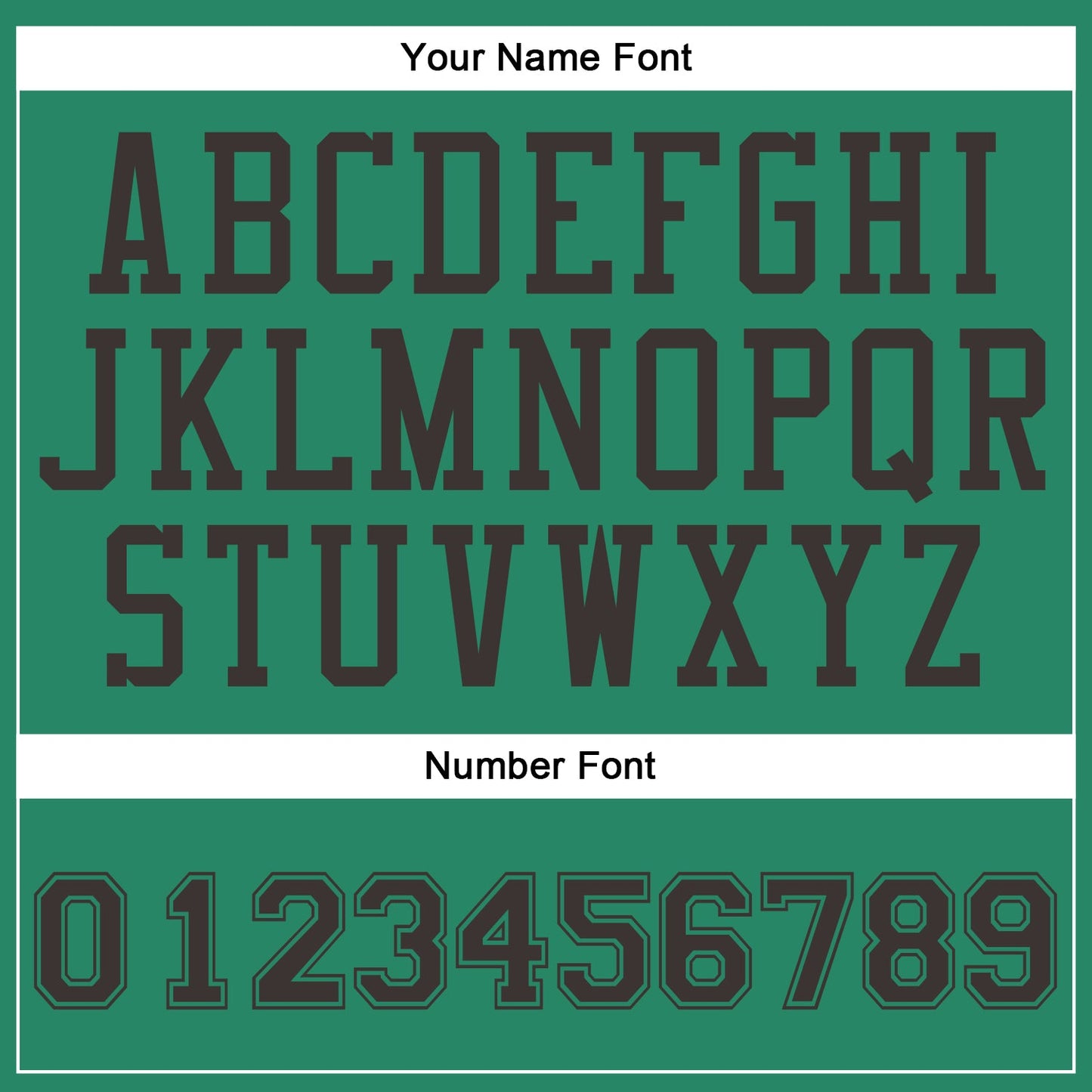 Custom Kelly Green Brown Round Neck Basketball Uniform Jersey view 6
