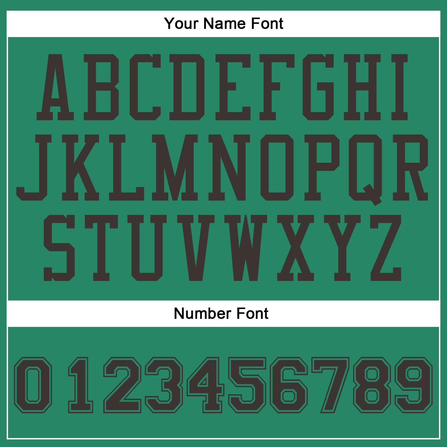 Custom Kelly Green Brown Round Neck Basketball Uniform Jersey view 6