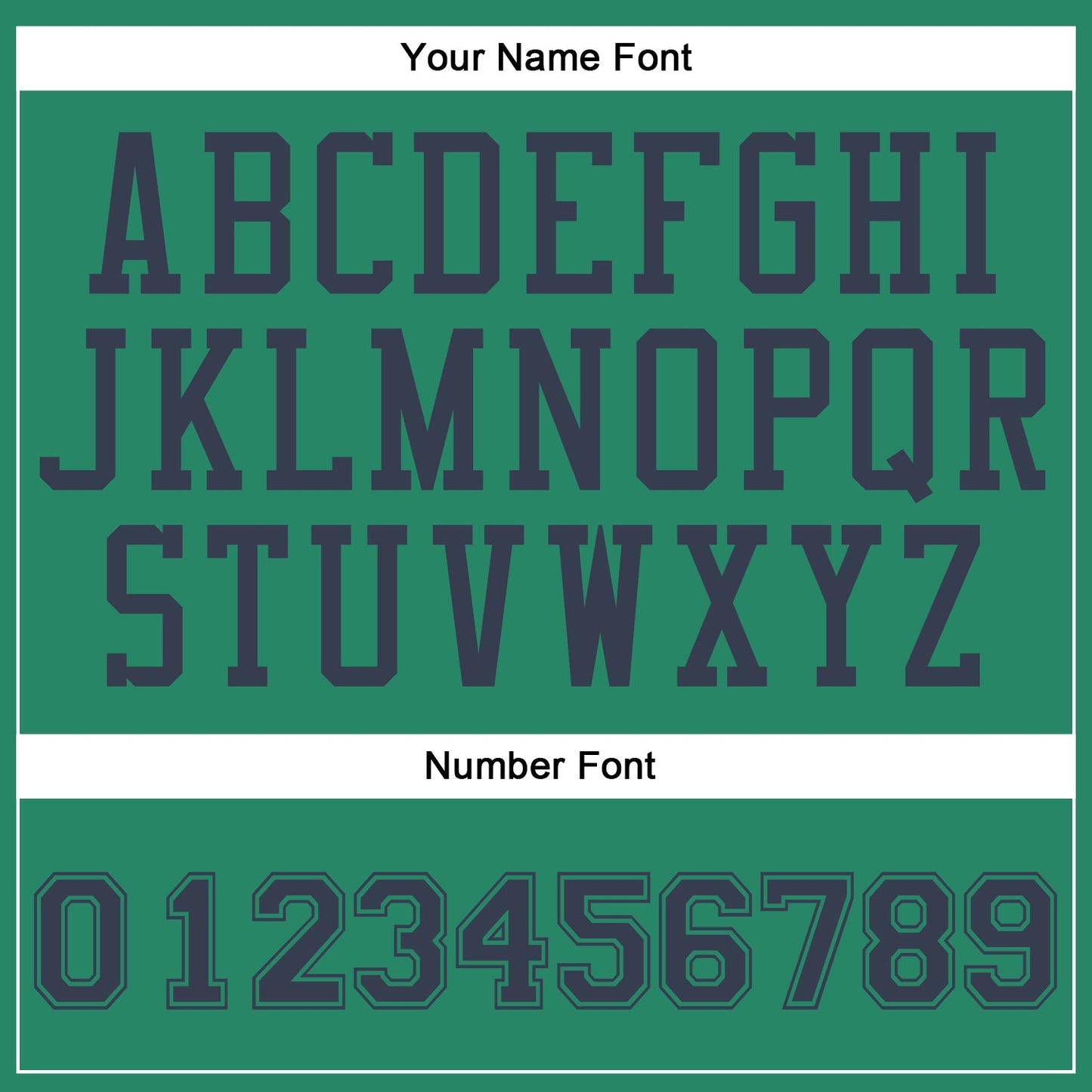 Custom Kelly Green Navy Round Neck Basketball Uniform Jersey view 6