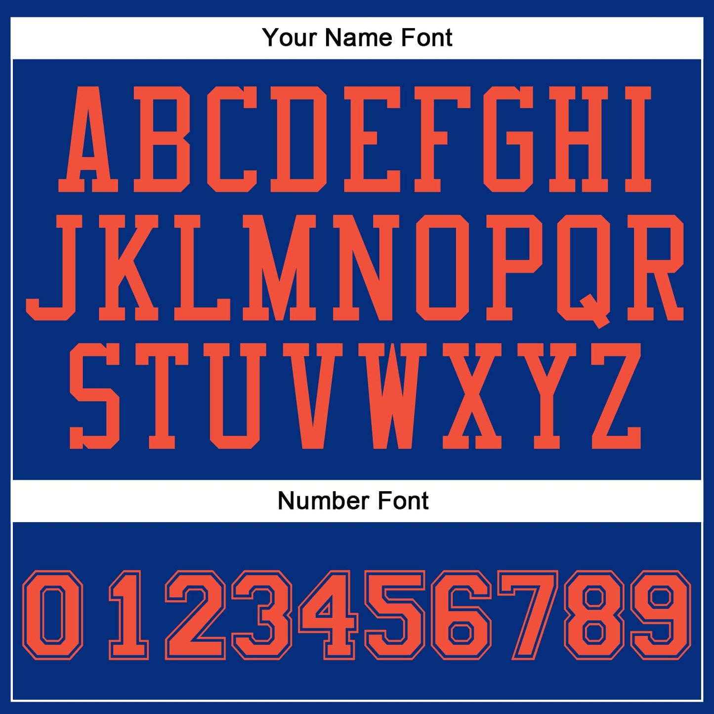 Custom Royal Orange Round Neck Basketball Uniform Jersey view 6