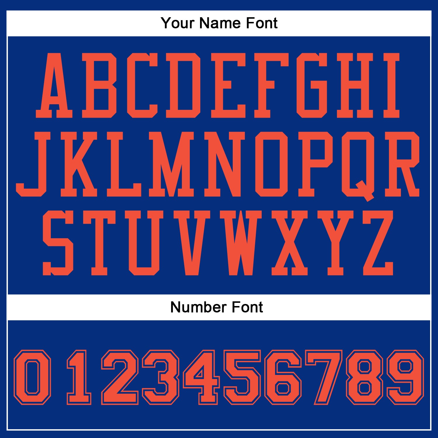 Custom Royal Orange Round Neck Basketball Uniform Jersey view 6