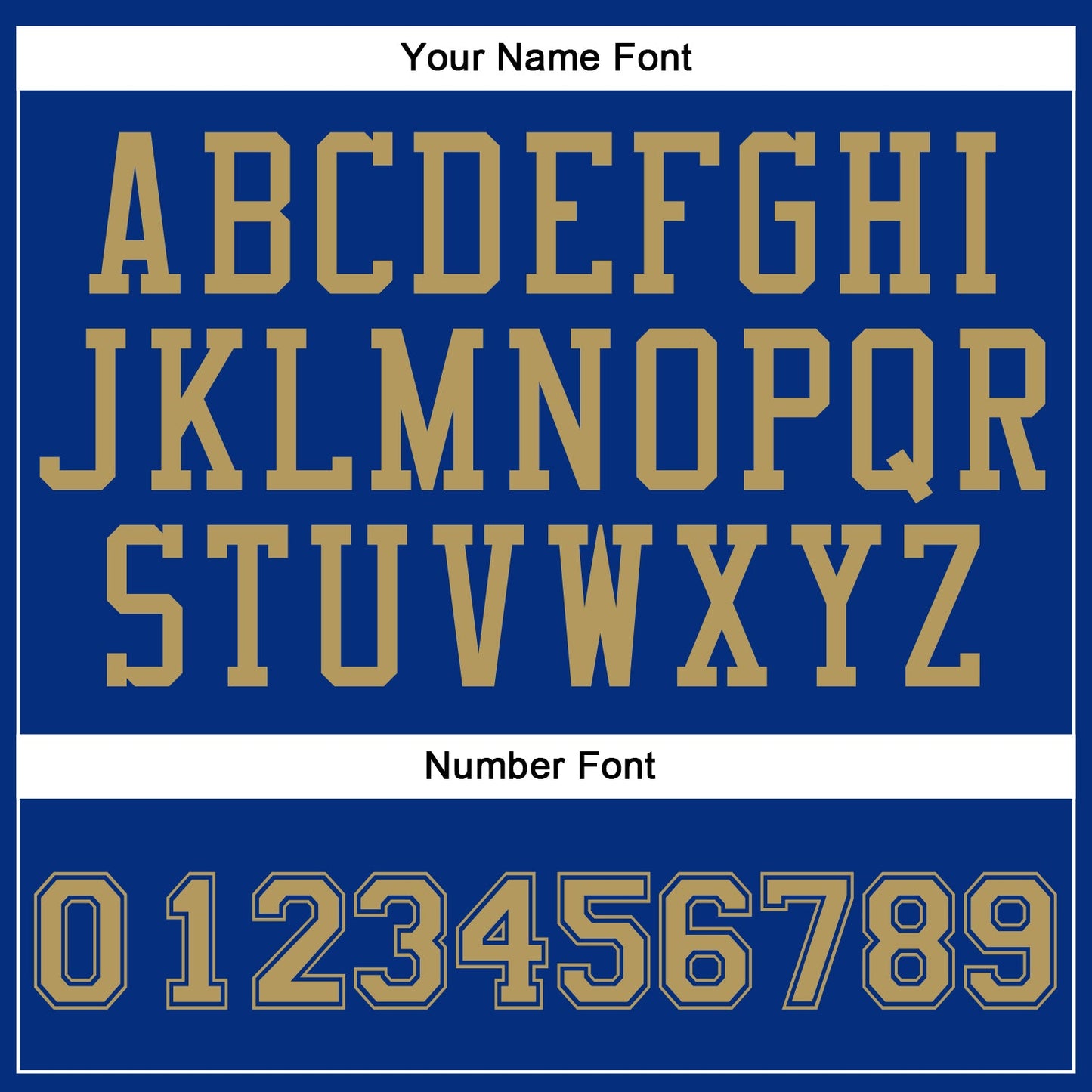 Custom Royal Old Gold Round Neck Basketball Uniform Jersey view 6