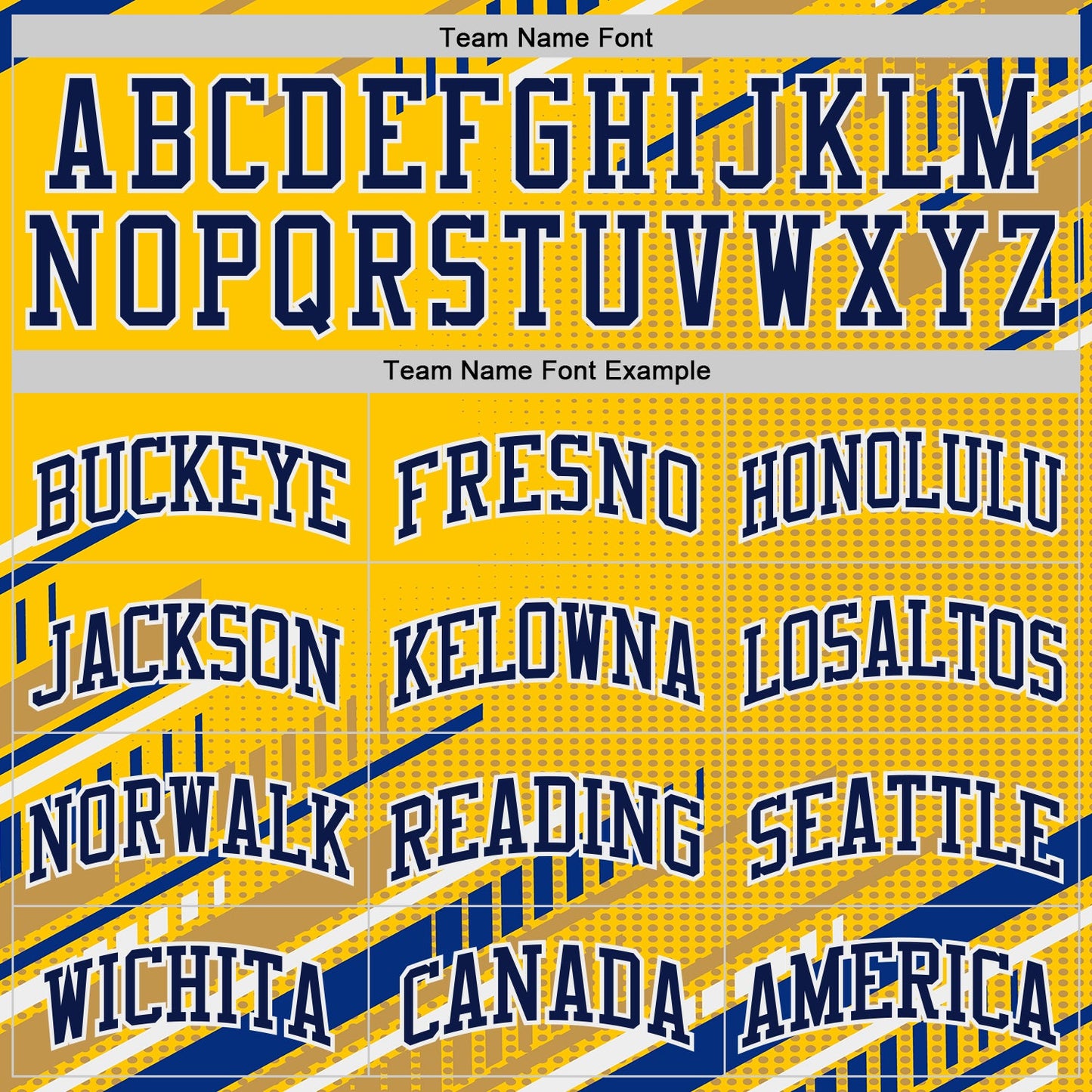 Custom Yellow Navy Royal-White Geometric Stripe Round Neck Sublimation Basketball Uniform Jersey view 3