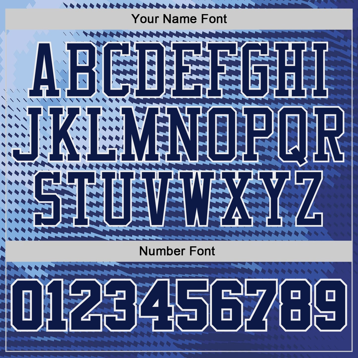Custom Blue Navy White-Gold Gradient Geometric Stripe Round Neck Sublimation Basketball Uniform Jersey view 4