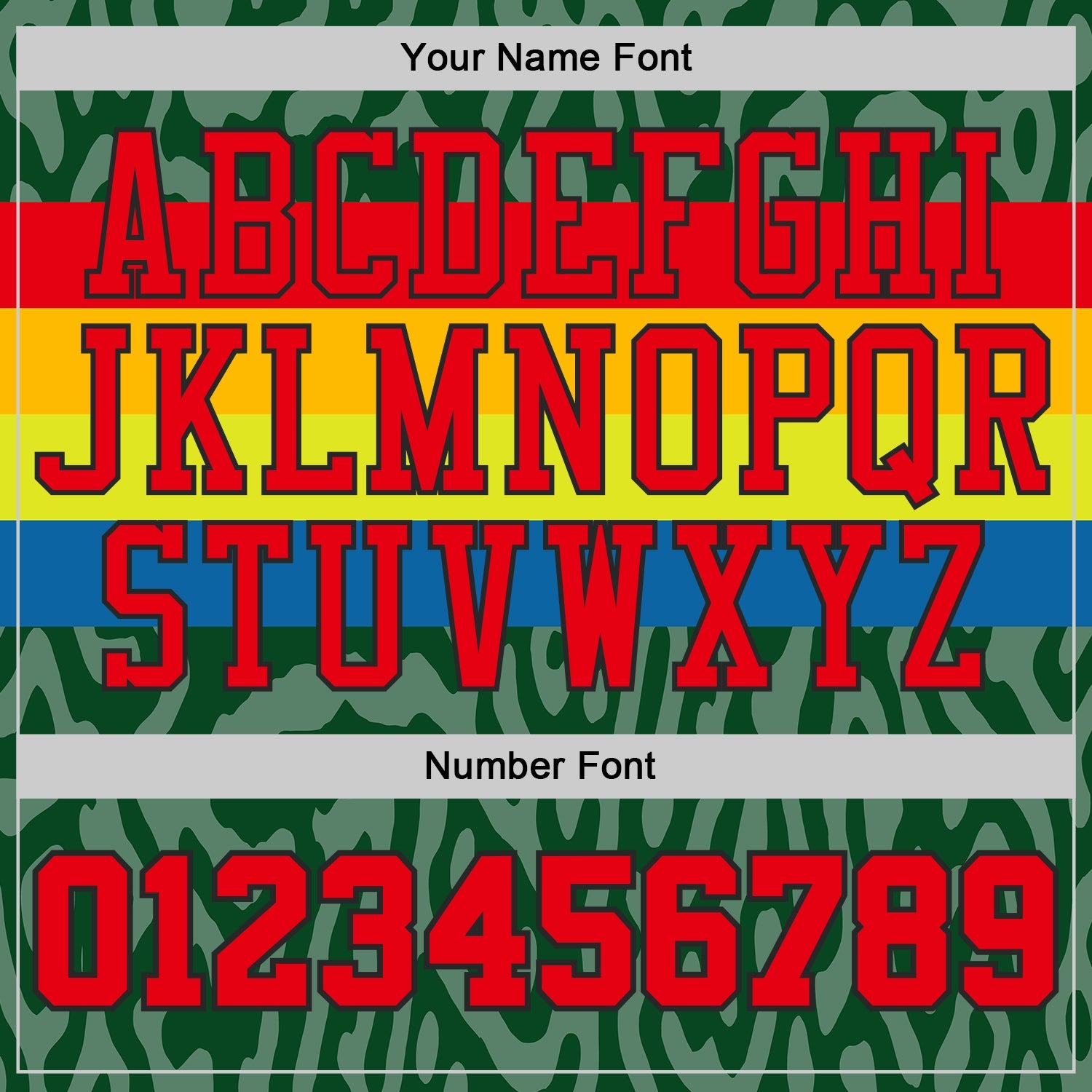 Custom Green Fire Red Blue Black-Gold Stripe Camo Round Neck Sublimation Basketball Uniform Jersey view 4