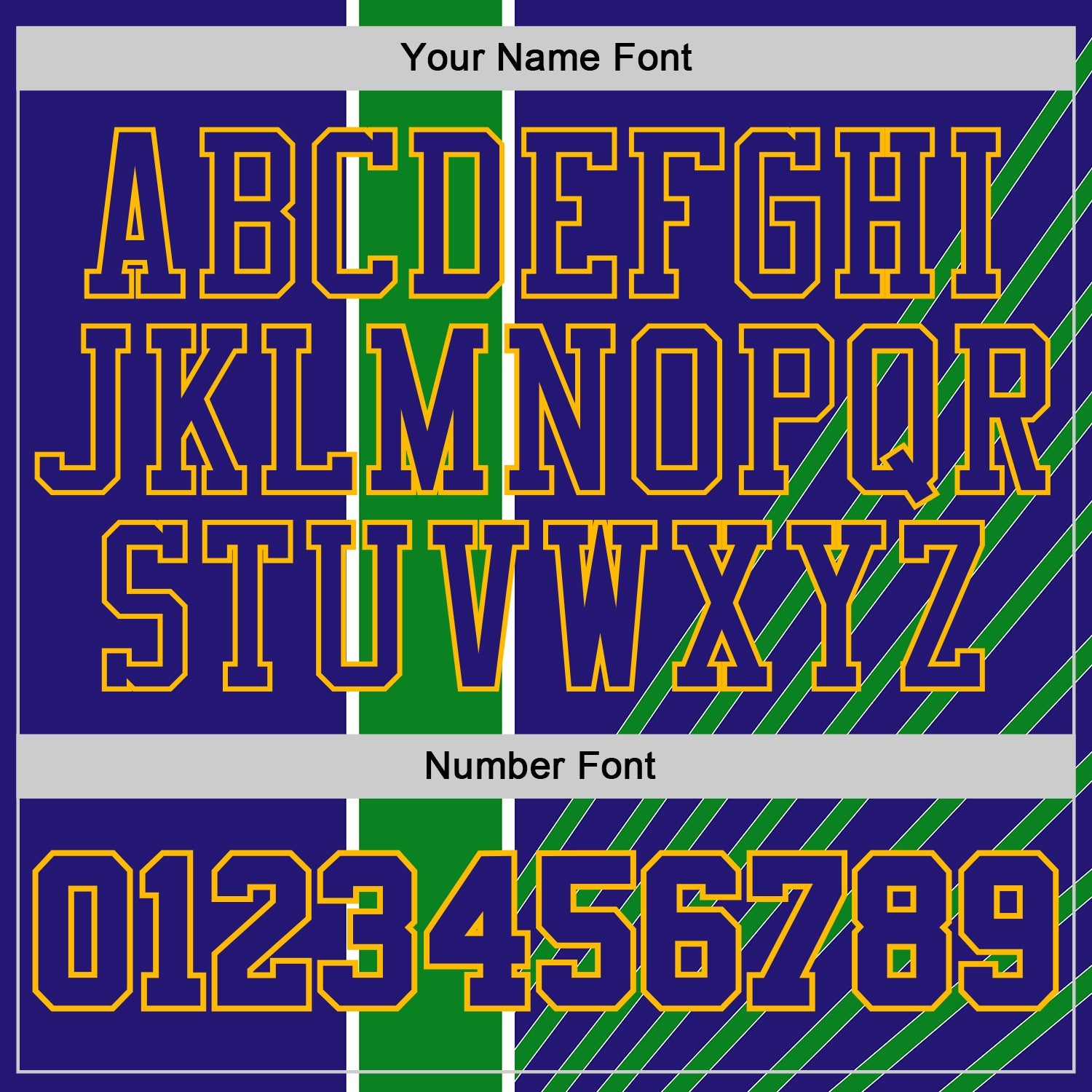 Custom Dark Purple Grass Green White-Gold Geometric Stripe Round Neck Sublimation Basketball Uniform Jersey view 4