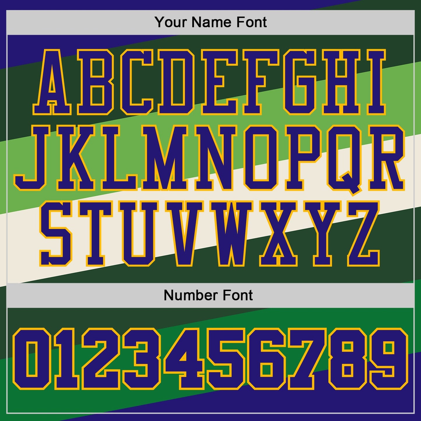 Custom Dark Purple Green-Gold Geometric Stripe Round Neck Sublimation Basketball Uniform Jersey view 4