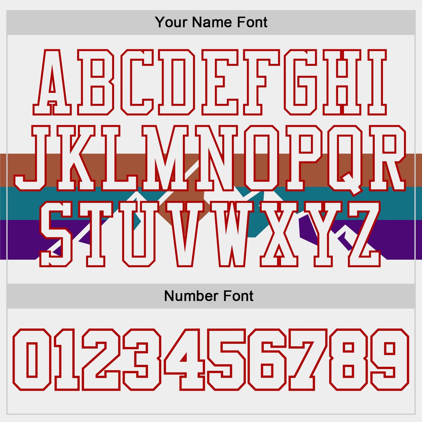 Custom White Texas Orange Teal Purple Red Black-Gold Mountain Geometric Stripe Round Neck Sublimation Basketball Uniform Jersey view 4