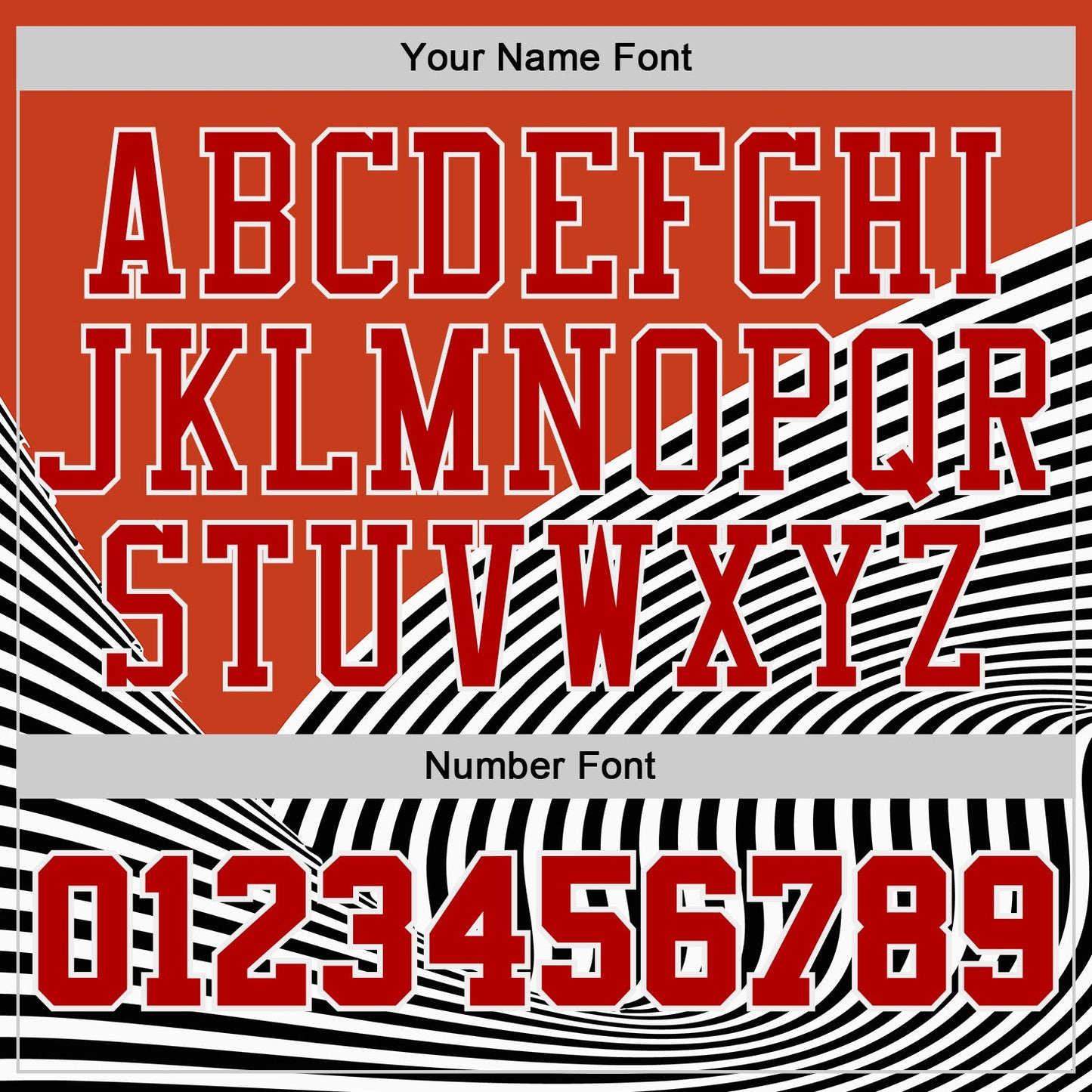 Custom Orange Red Black White-Gold Wave Stripe Round Neck Sublimation Basketball Uniform Jersey view 4