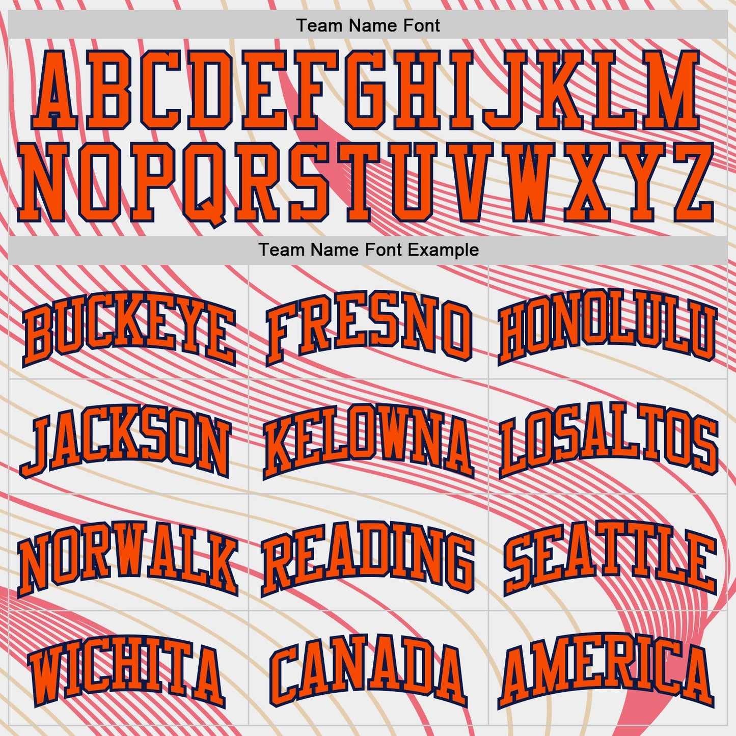 Custom White Orange Neon Pink Old Gold-Navy Wave Stripe Round Neck Sublimation Basketball Uniform Jersey view 3