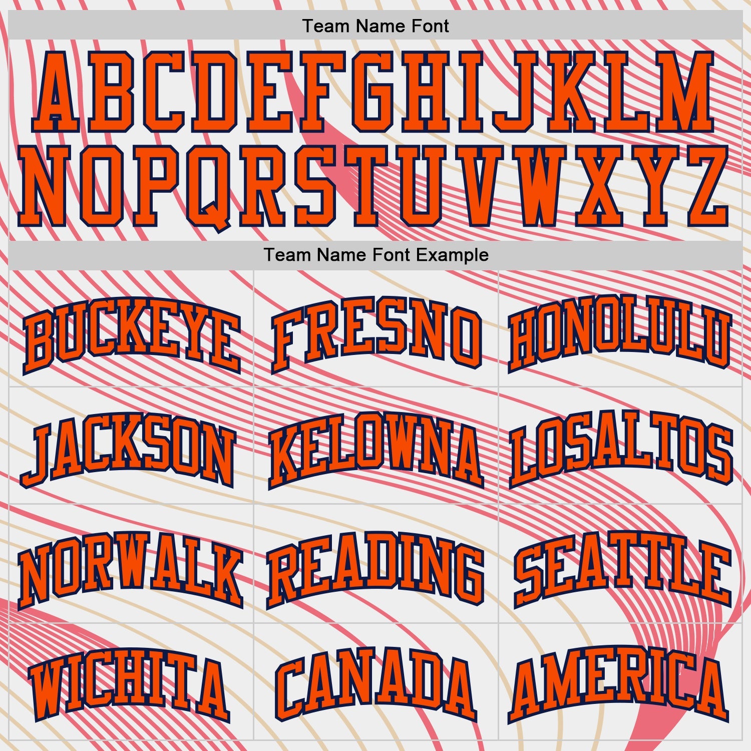 Custom White Orange Neon Pink Old Gold-Navy Wave Stripe Round Neck Sublimation Basketball Uniform Jersey view 3