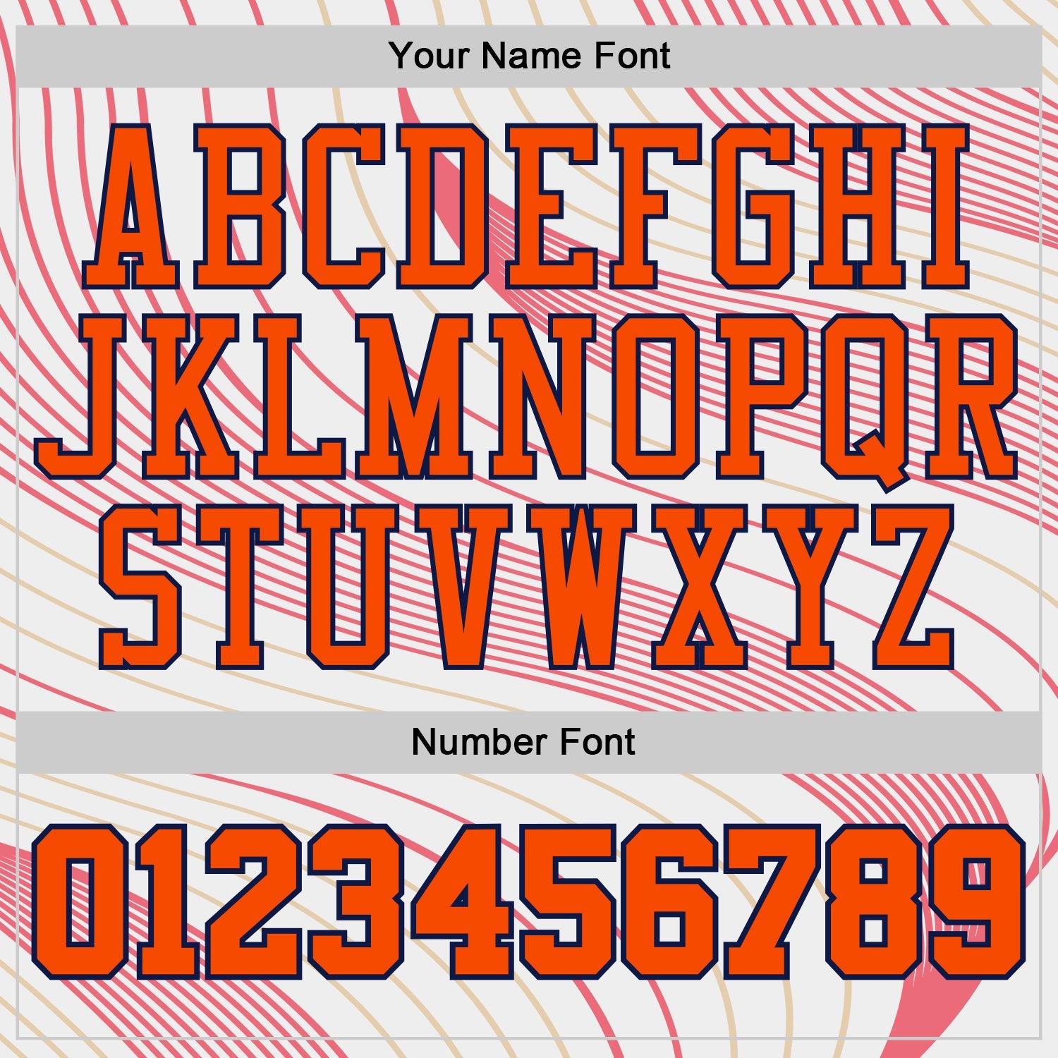 Custom White Orange Neon Pink Old Gold-Navy Wave Stripe Round Neck Sublimation Basketball Uniform Jersey view 4