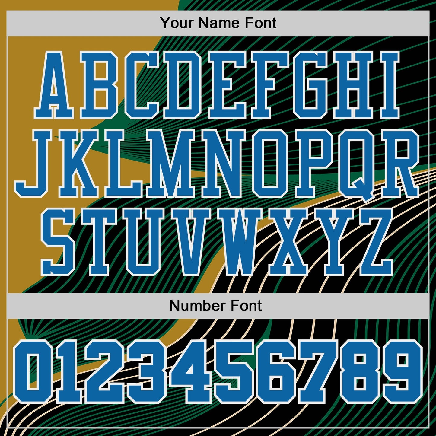 Custom Black Blue Green Old Gold White-Red Wave Stripe Round Neck Sublimation Basketball Uniform Jersey view 4