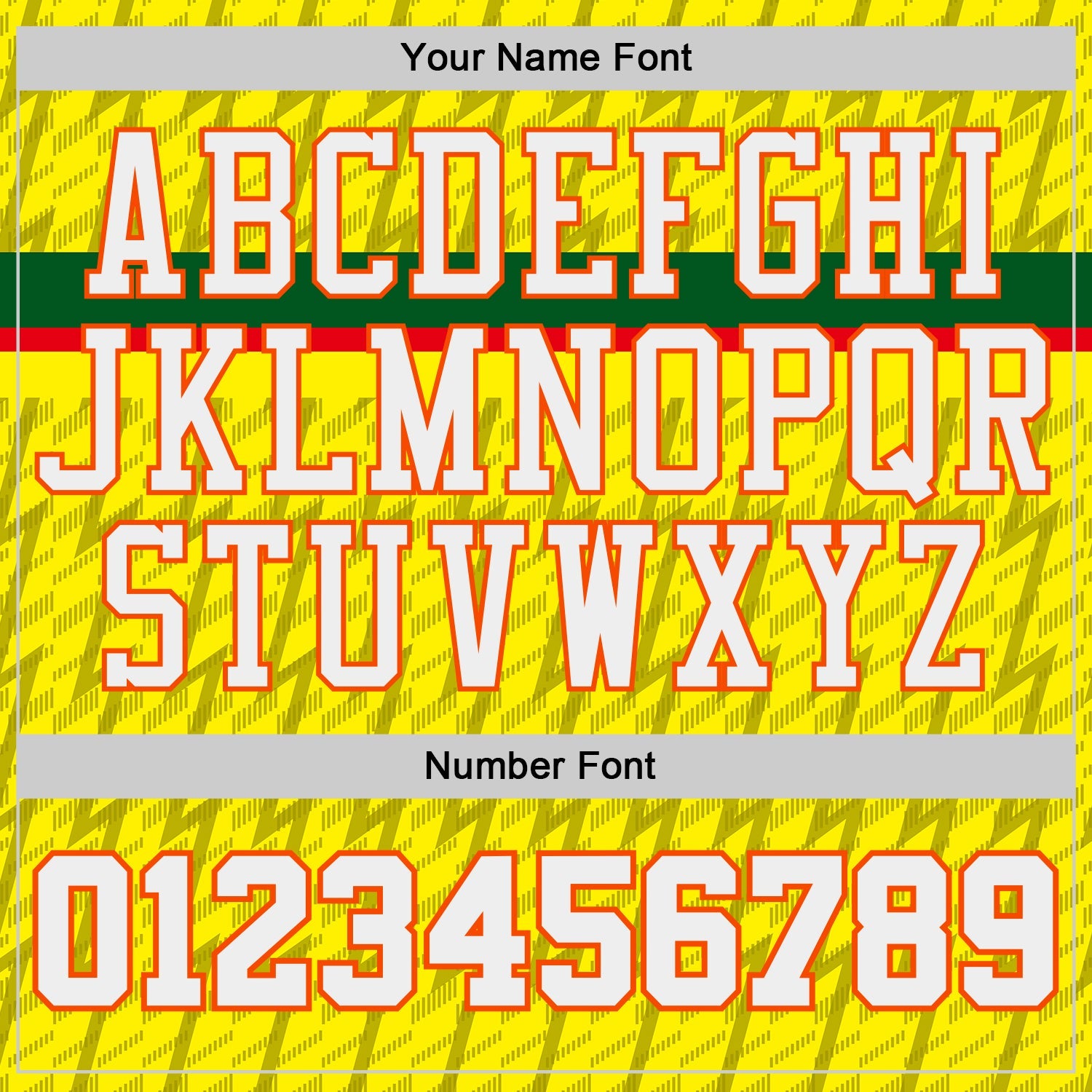 Custom Yellow White Green Gray Orange-Navy Lightning Stripe Round Neck Sublimation Basketball Uniform Jersey view 4