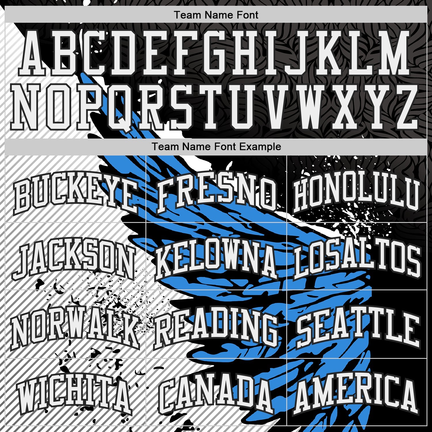 Custom Black White-Blue Wing Splash Ink Boho Style Round Neck Sublimation Basketball Uniform Jersey view 3