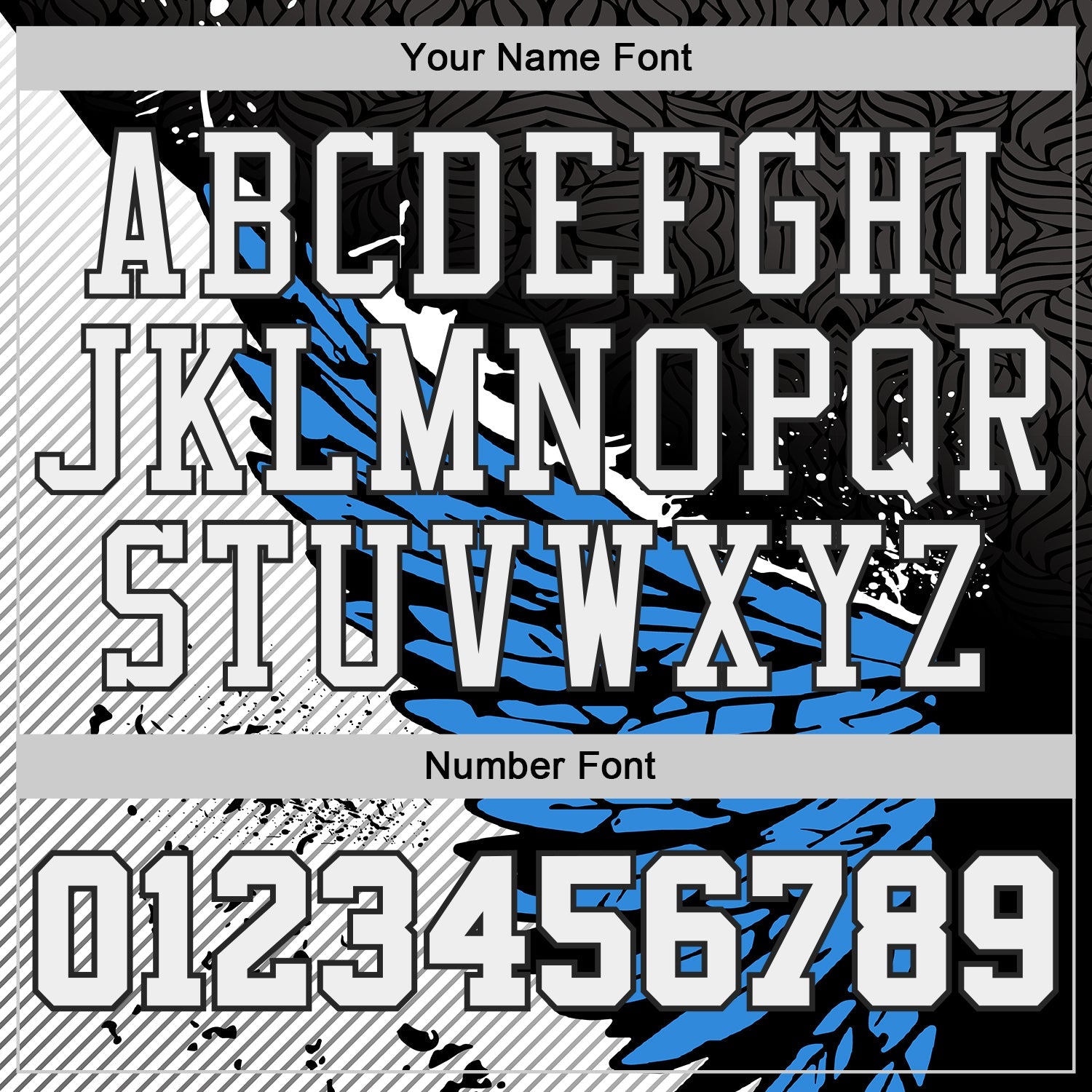 Custom Black White-Blue Wing Splash Ink Boho Style Round Neck Sublimation Basketball Uniform Jersey view 4