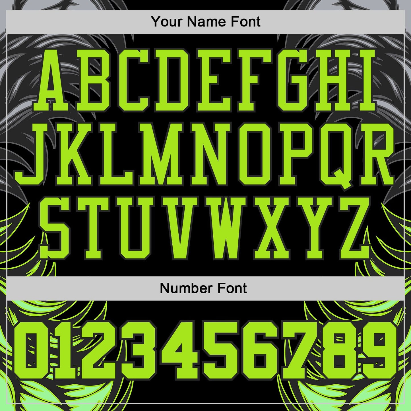Custom Black Neon Green-Gray Feather Wing Boho Style Round Neck Sublimation Basketball Uniform Jersey view 4