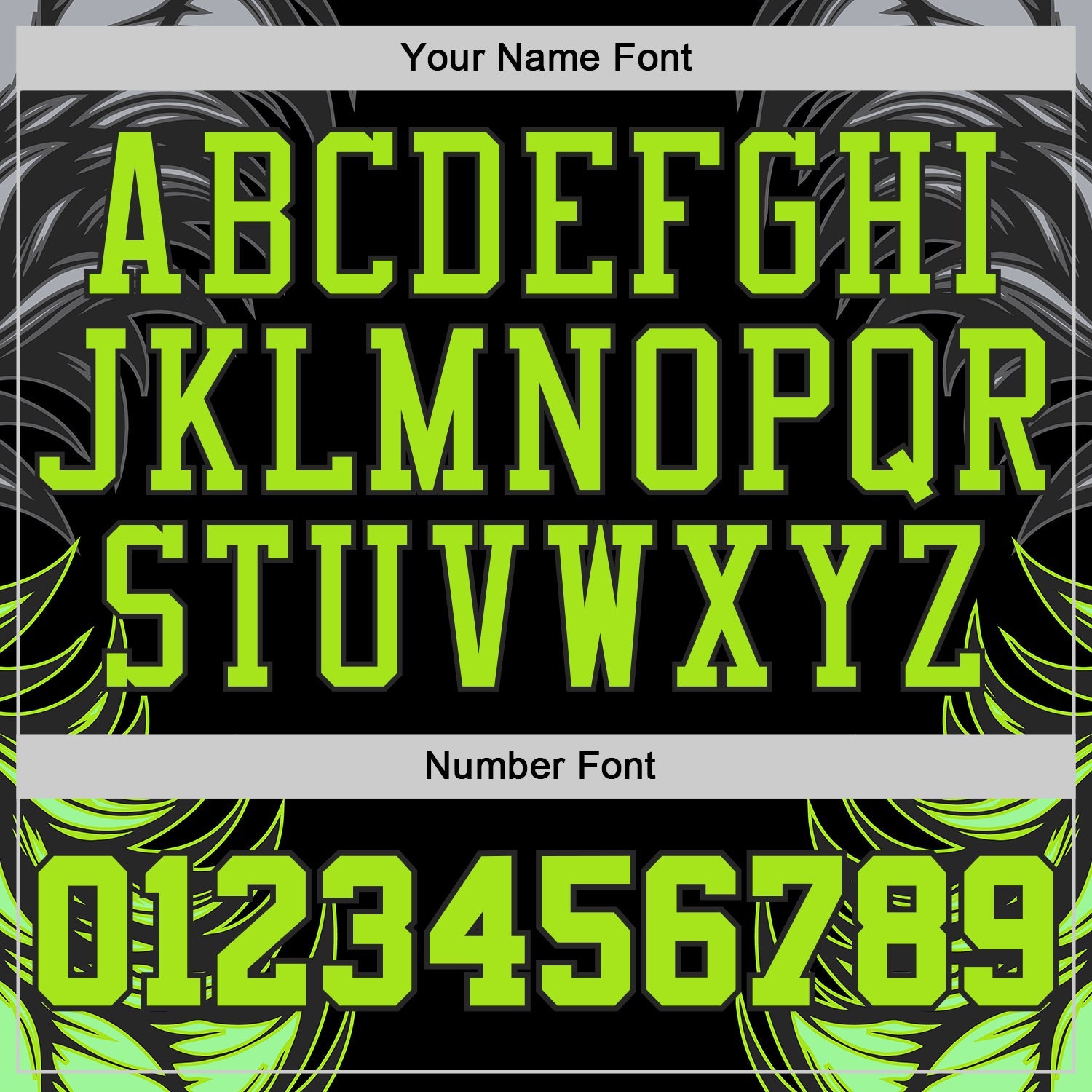 Custom Black Neon Green-Gray Feather Wing Boho Style Round Neck Sublimation Basketball Uniform Jersey view 4