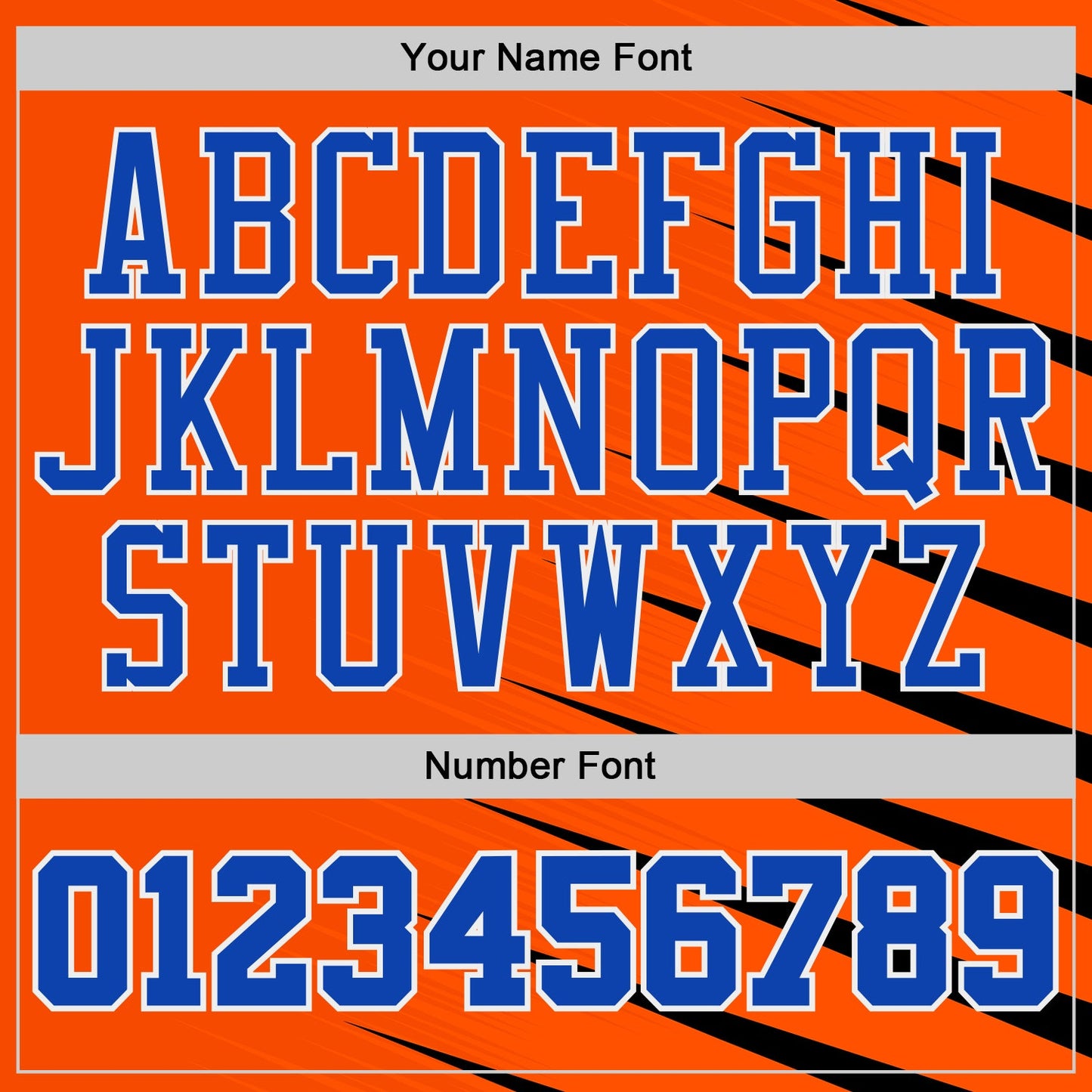 Custom Orange Thunder Blue-White Wing Stripe Boho Style Round Neck Sublimation Basketball Uniform Jersey view 4