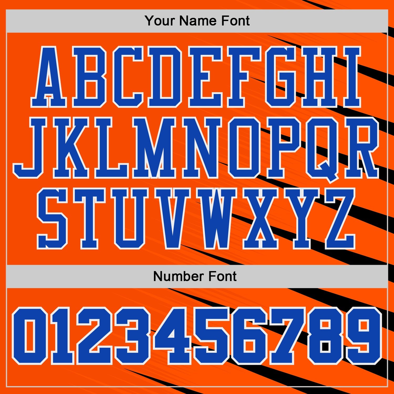 Custom Orange Thunder Blue-White Wing Stripe Boho Style Round Neck Sublimation Basketball Uniform Jersey view 4