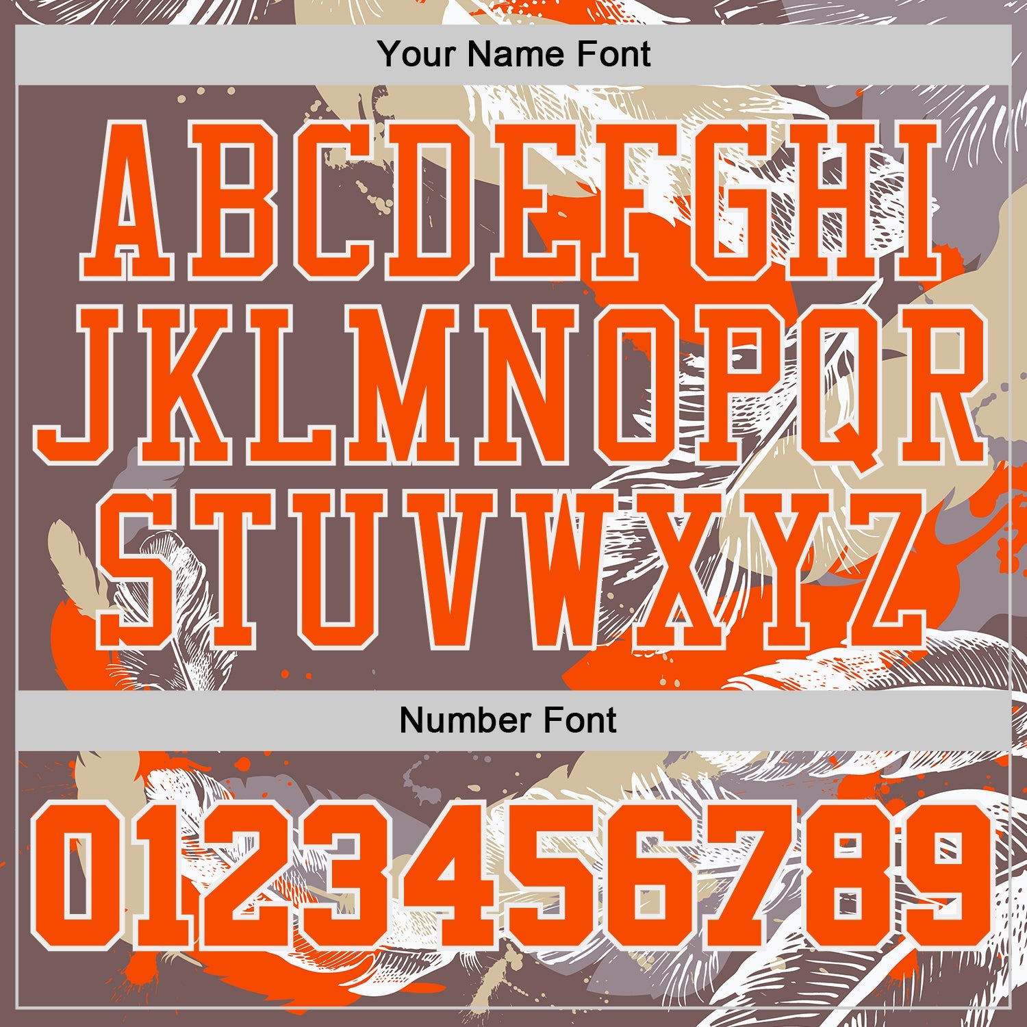 Custom Gray Orange-White Feather Wing Boho Style Round Neck Sublimation Basketball Uniform Jersey view 4