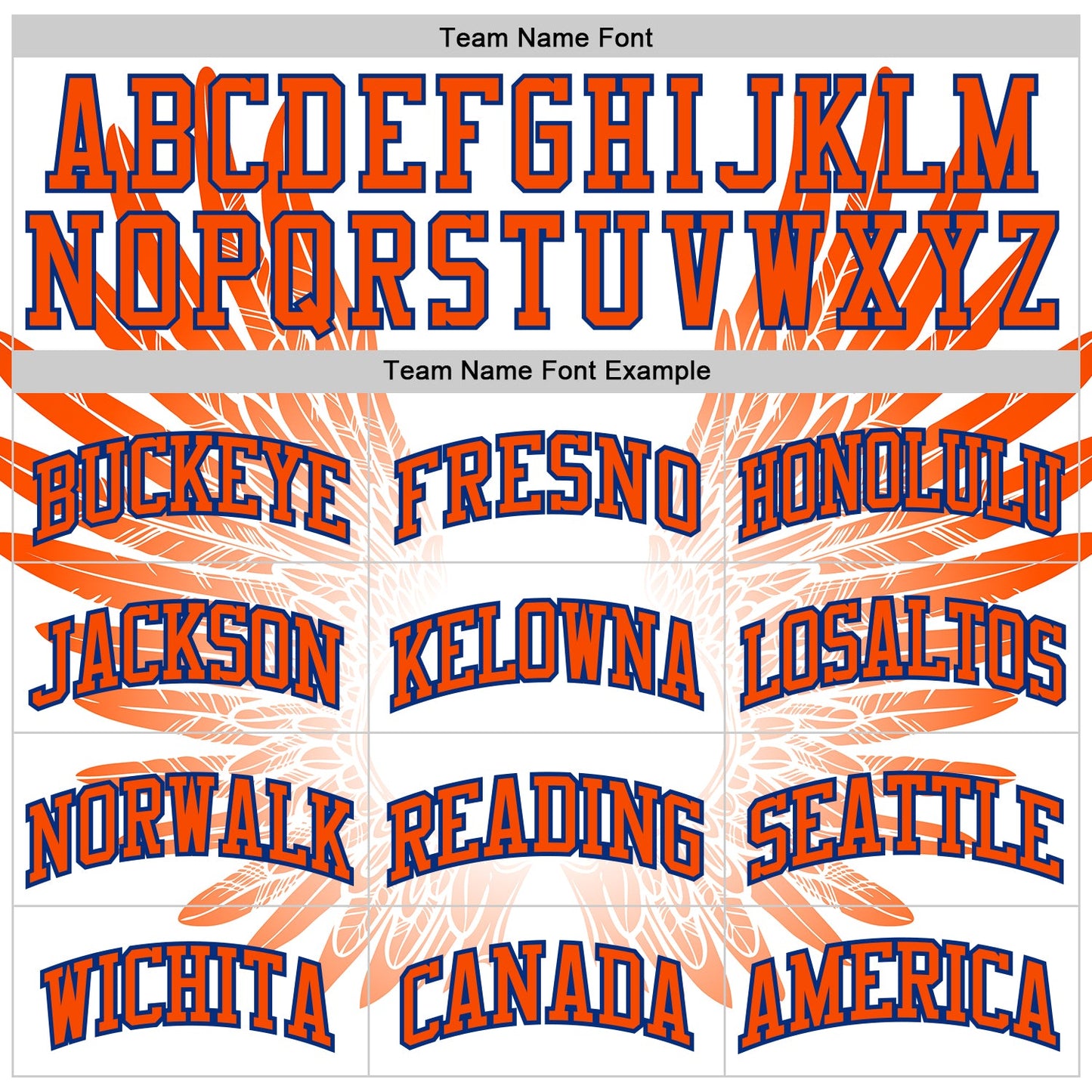 Custom White Orange-Royal Feather Wing Boho Style Round Neck Sublimation Basketball Uniform Jersey view 3