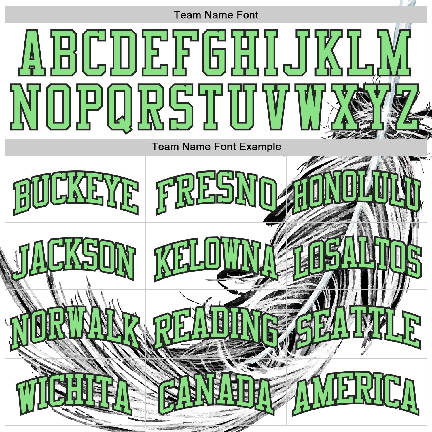 Custom White Pea Green-Black Feather Boho Style Round Neck Sublimation Basketball Uniform Jersey view 3