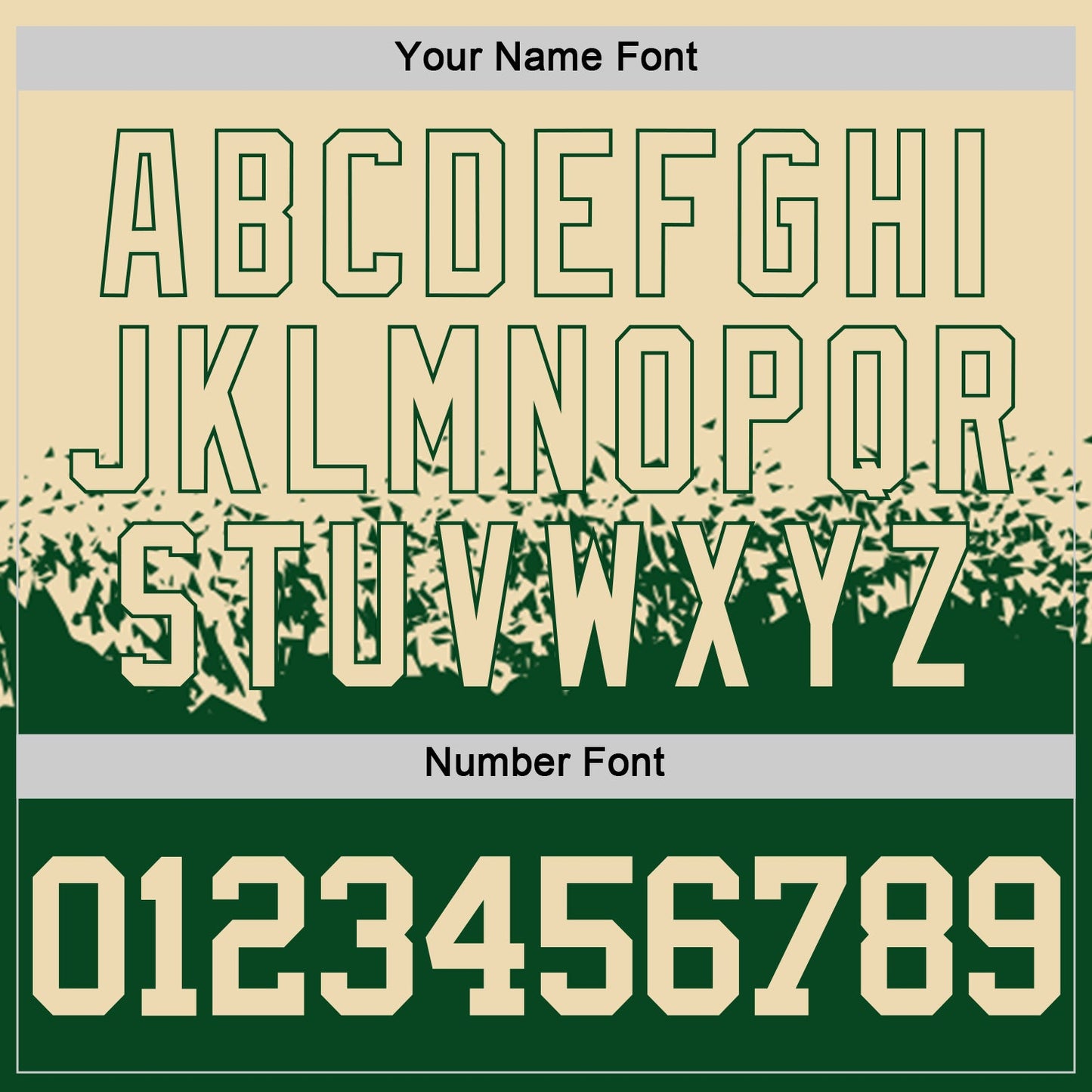 Custom Cream-Green Shattered Geometric Side Panel Stripe Round Neck Sublimation Basketball Set Jersey view 5