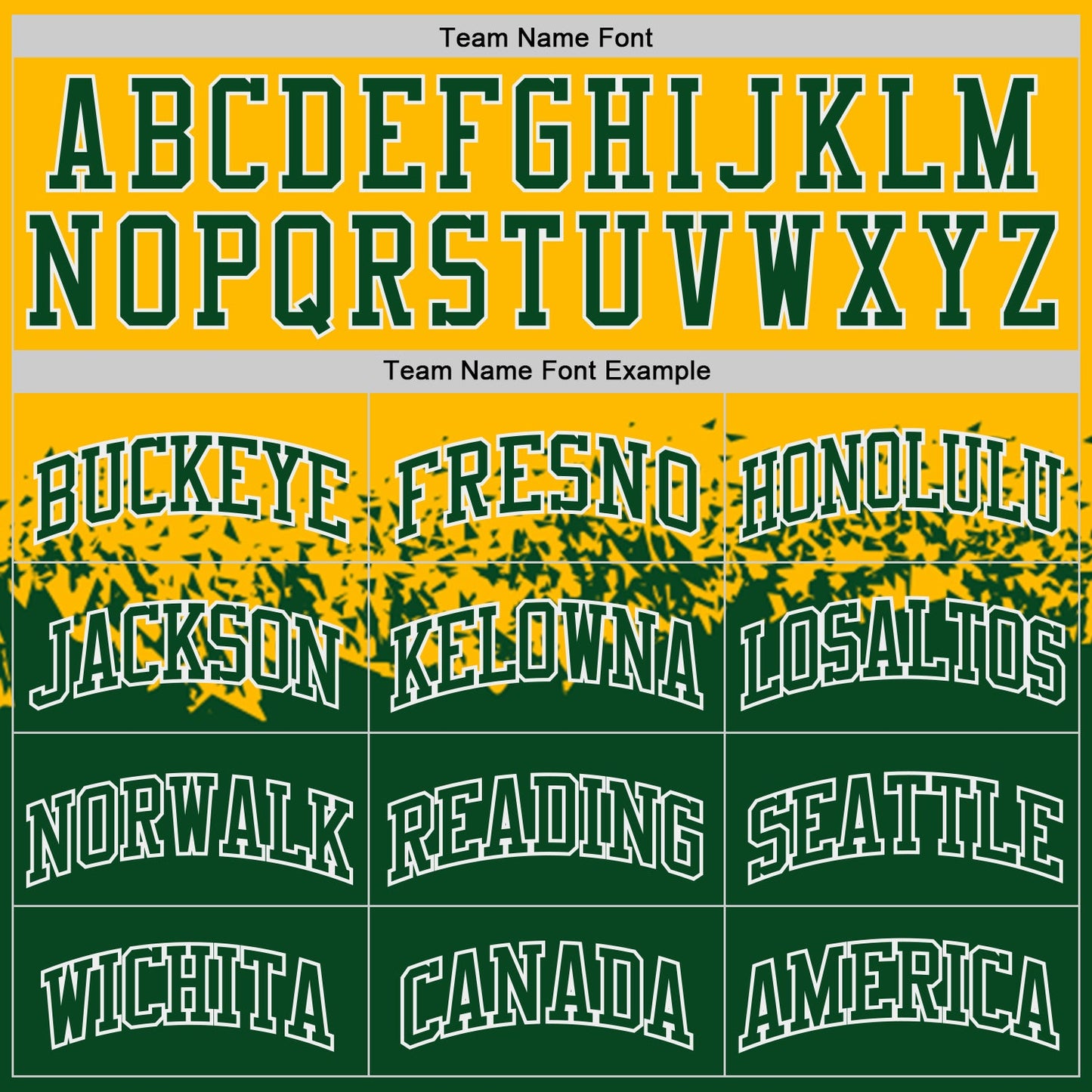 Custom Gold Green-White Shattered Geometric Side Panel Stripe Round Neck Sublimation Basketball Set Jersey view 4