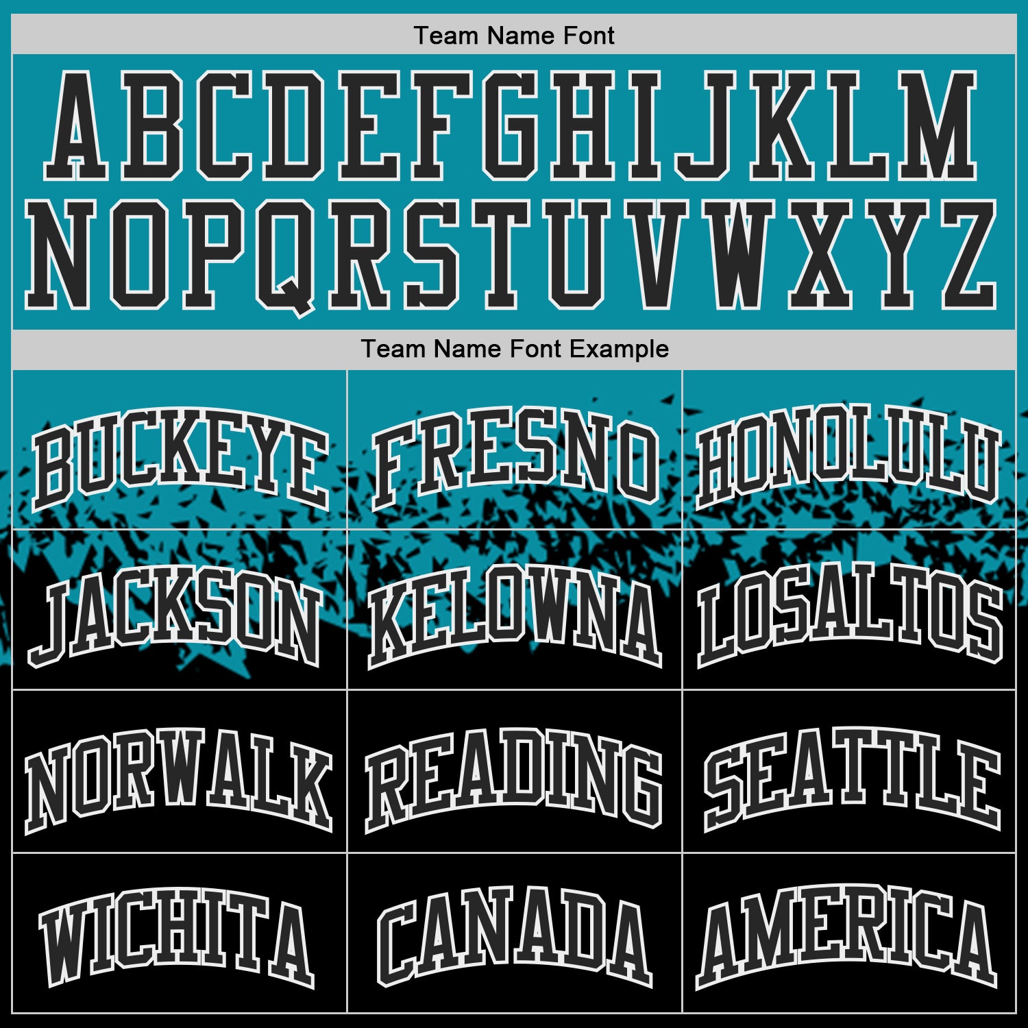 Custom Teal Black-White Shattered Geometric Side Panel Stripe Round Neck Sublimation Basketball Set Jersey view 4