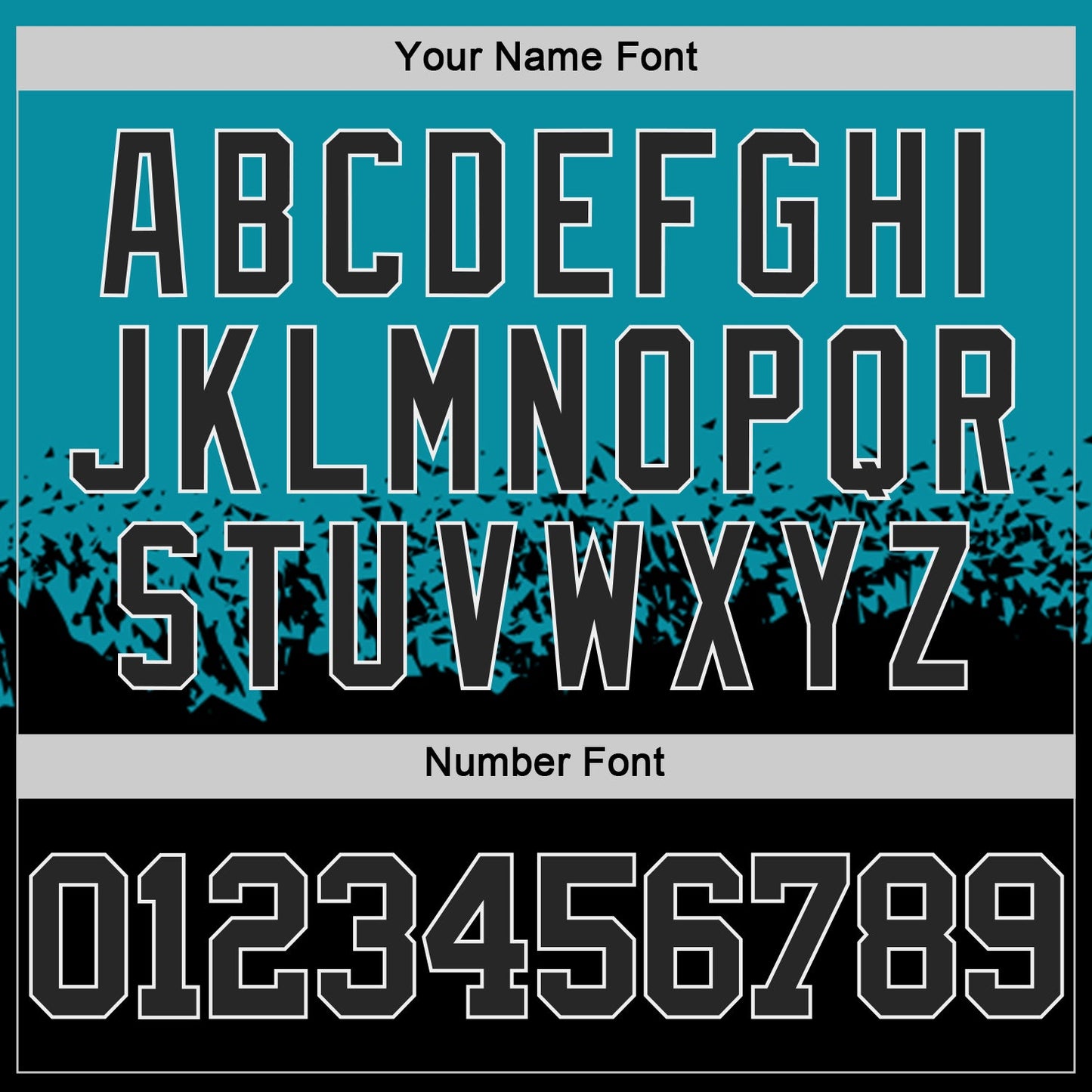 Custom Teal Black-White Shattered Geometric Side Panel Stripe Round Neck Sublimation Basketball Set Jersey view 5