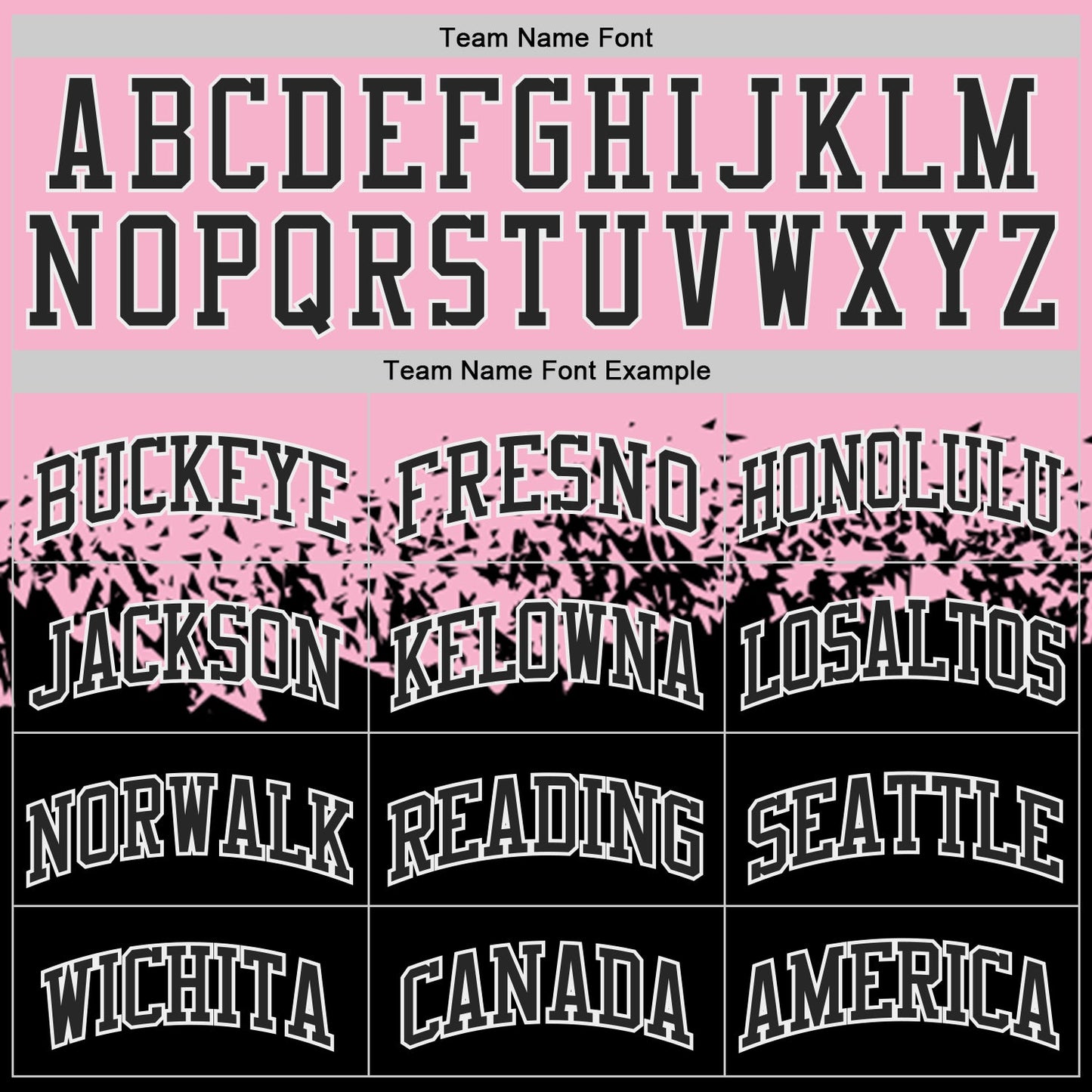 Custom Light Pink Black-White Shattered Geometric Side Panel Stripe Round Neck Sublimation Basketball Set Jersey view 4