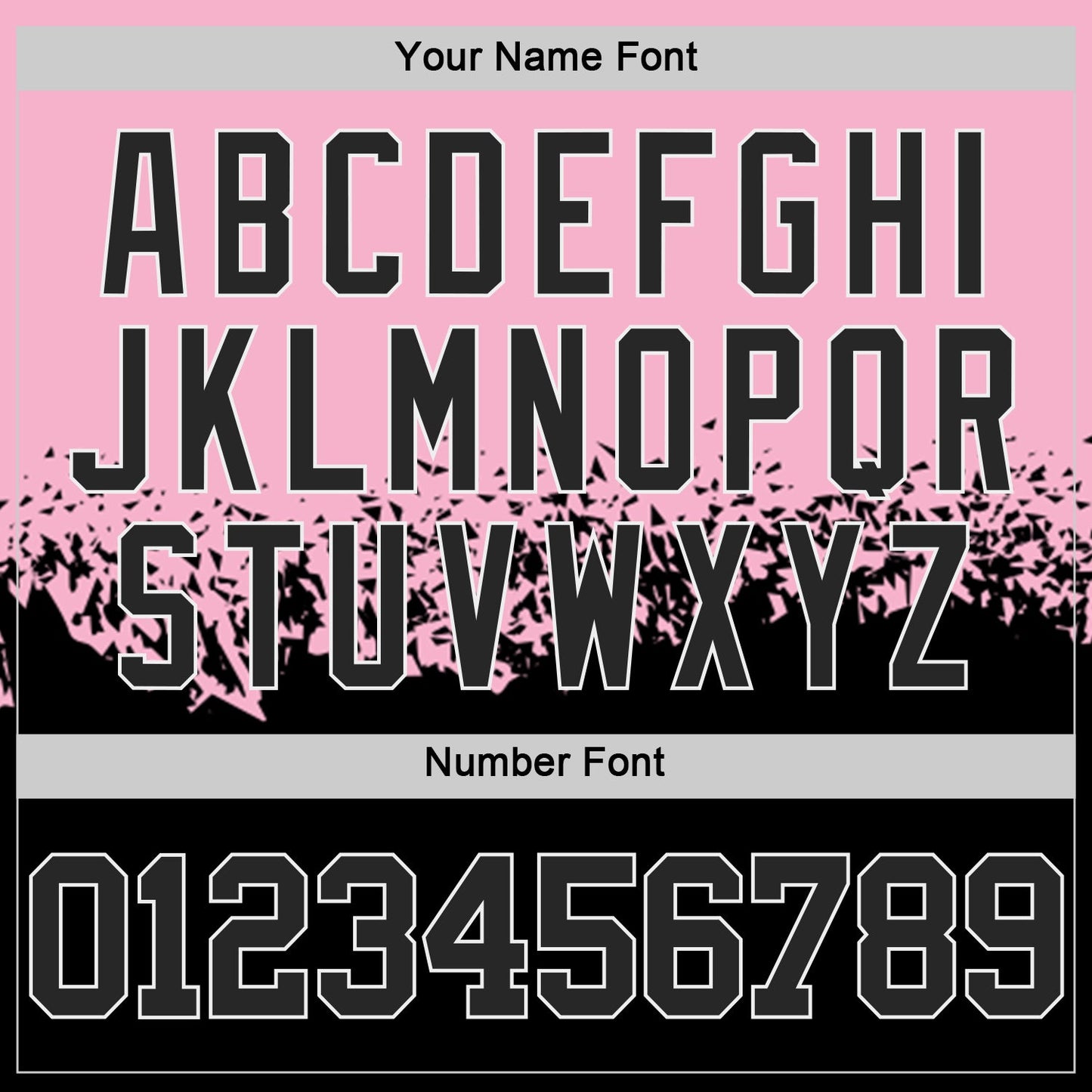 Custom Light Pink Black-White Shattered Geometric Side Panel Stripe Round Neck Sublimation Basketball Set Jersey view 5