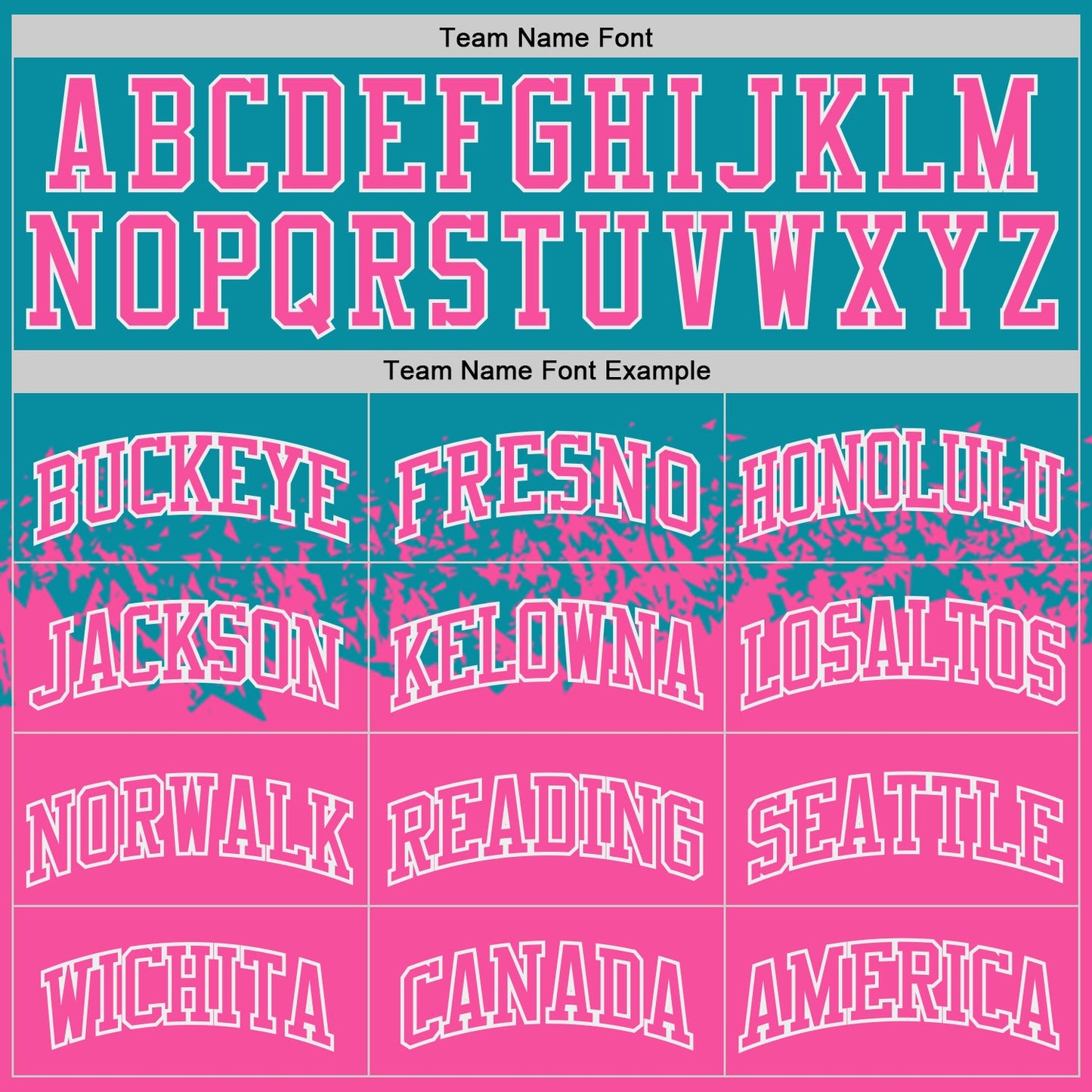 Custom Teal Pink-White Shattered Geometric Side Panel Stripe Round Neck Sublimation Basketball Set Jersey view 4