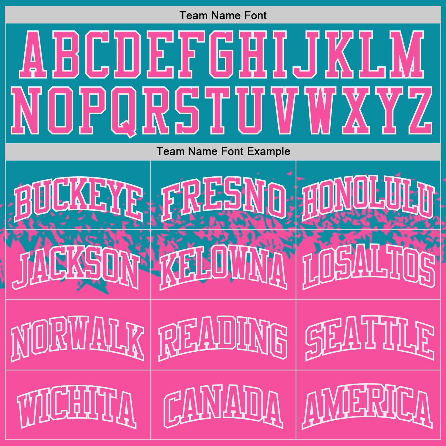 Custom Teal Pink-White Shattered Geometric Side Panel Stripe Round Neck Sublimation Basketball Set Jersey view 4