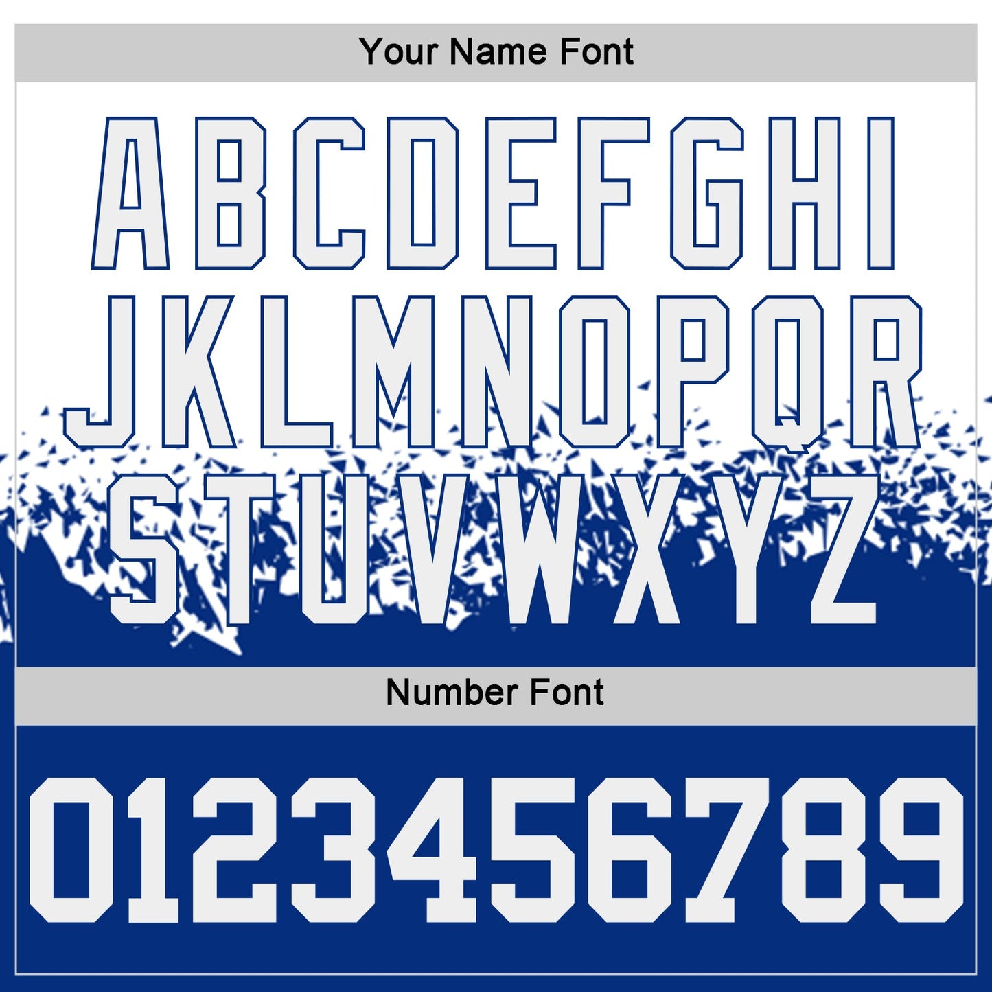 Custom White-Royal Shattered Geometric Side Panel Stripe Round Neck Sublimation Basketball Set Jersey view 5