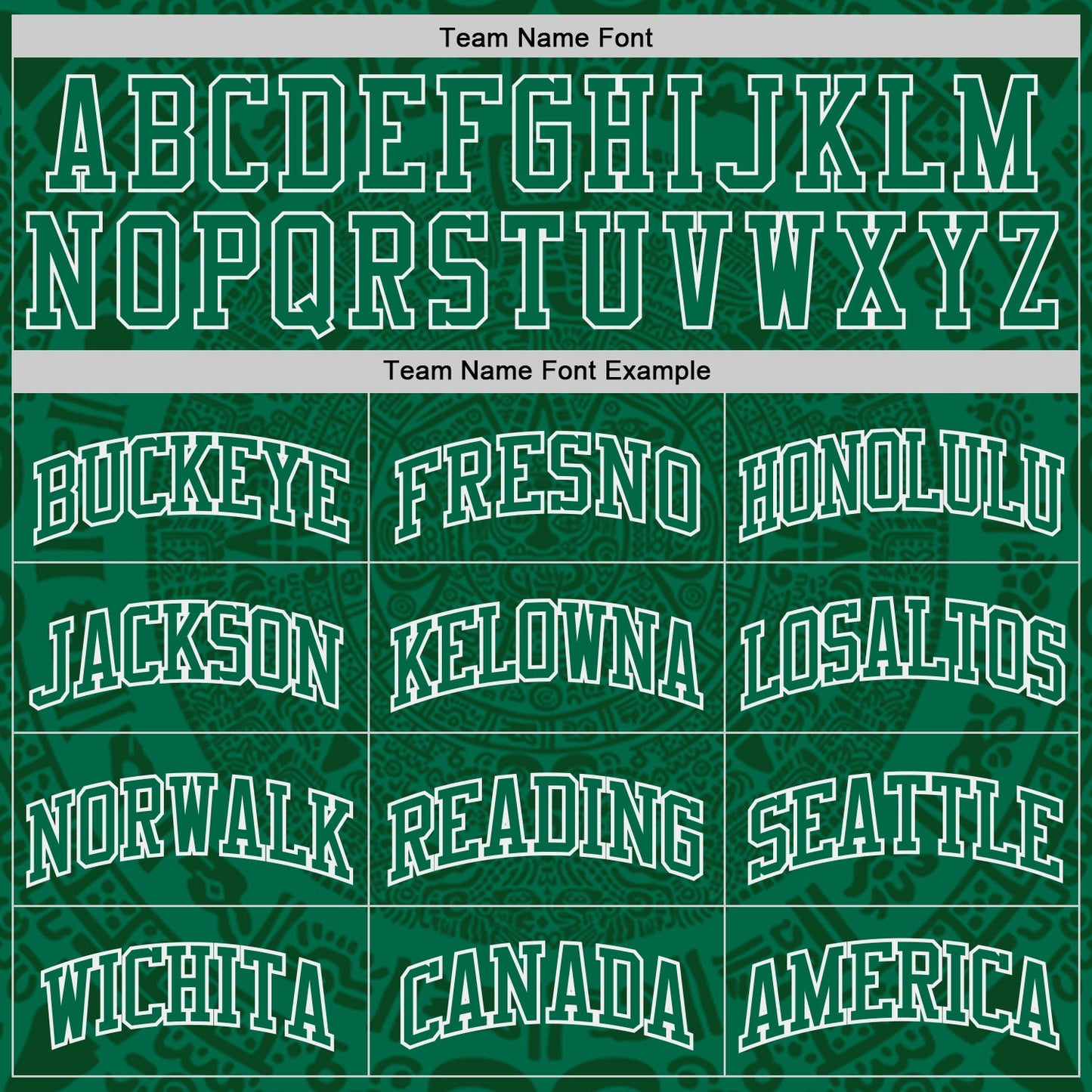Custom Kelly Green-White Tribal Ethnic Aztec Sun Stone Side Panel Stripe Round Neck Sublimation Basketball Set Jersey view 4