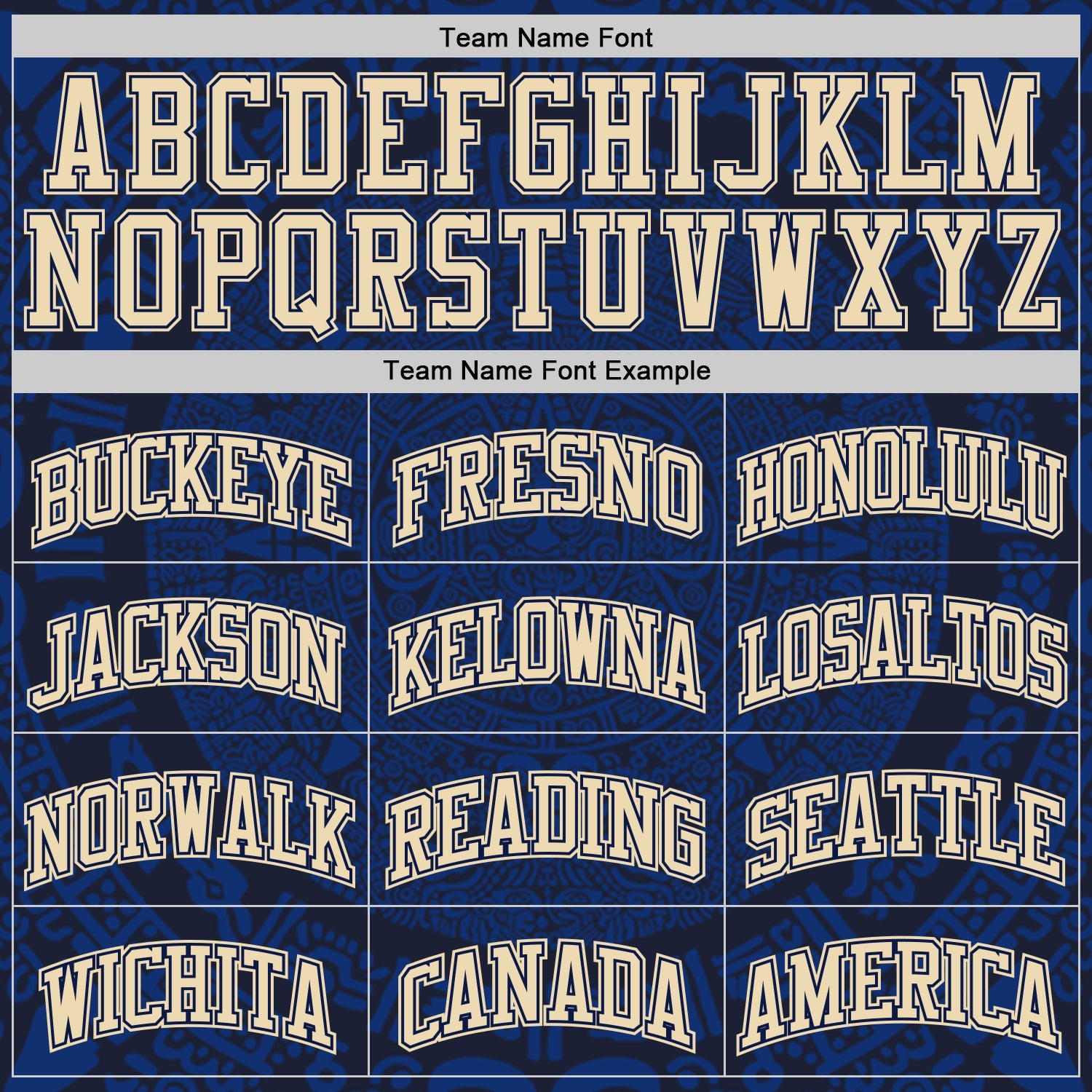 Custom Royal Cream-Navy Tribal Ethnic Aztec Sun Stone Side Panel Stripe Round Neck Sublimation Basketball Set Jersey view 4