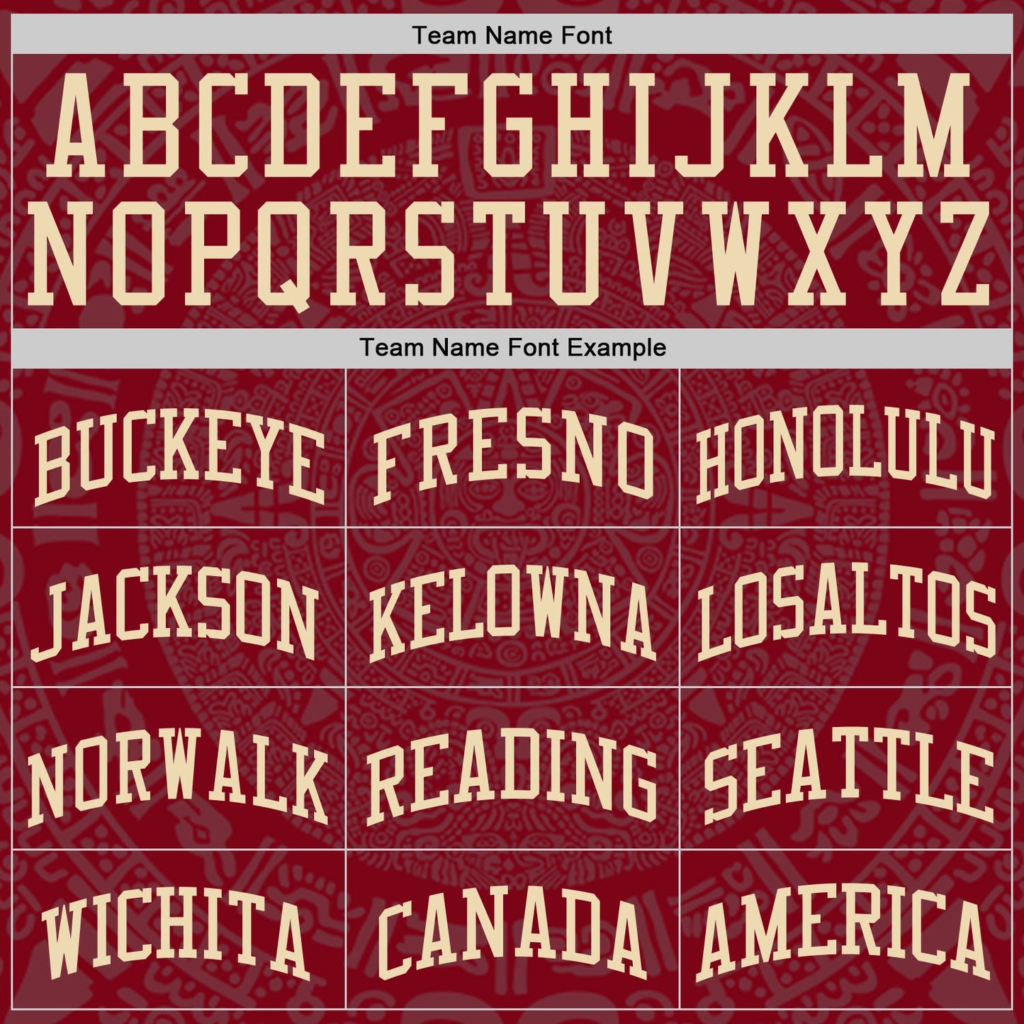 Custom Maroon-Cream Tribal Ethnic Aztec Sun Stone Side Panel Stripe Round Neck Sublimation Basketball Set Jersey view 4